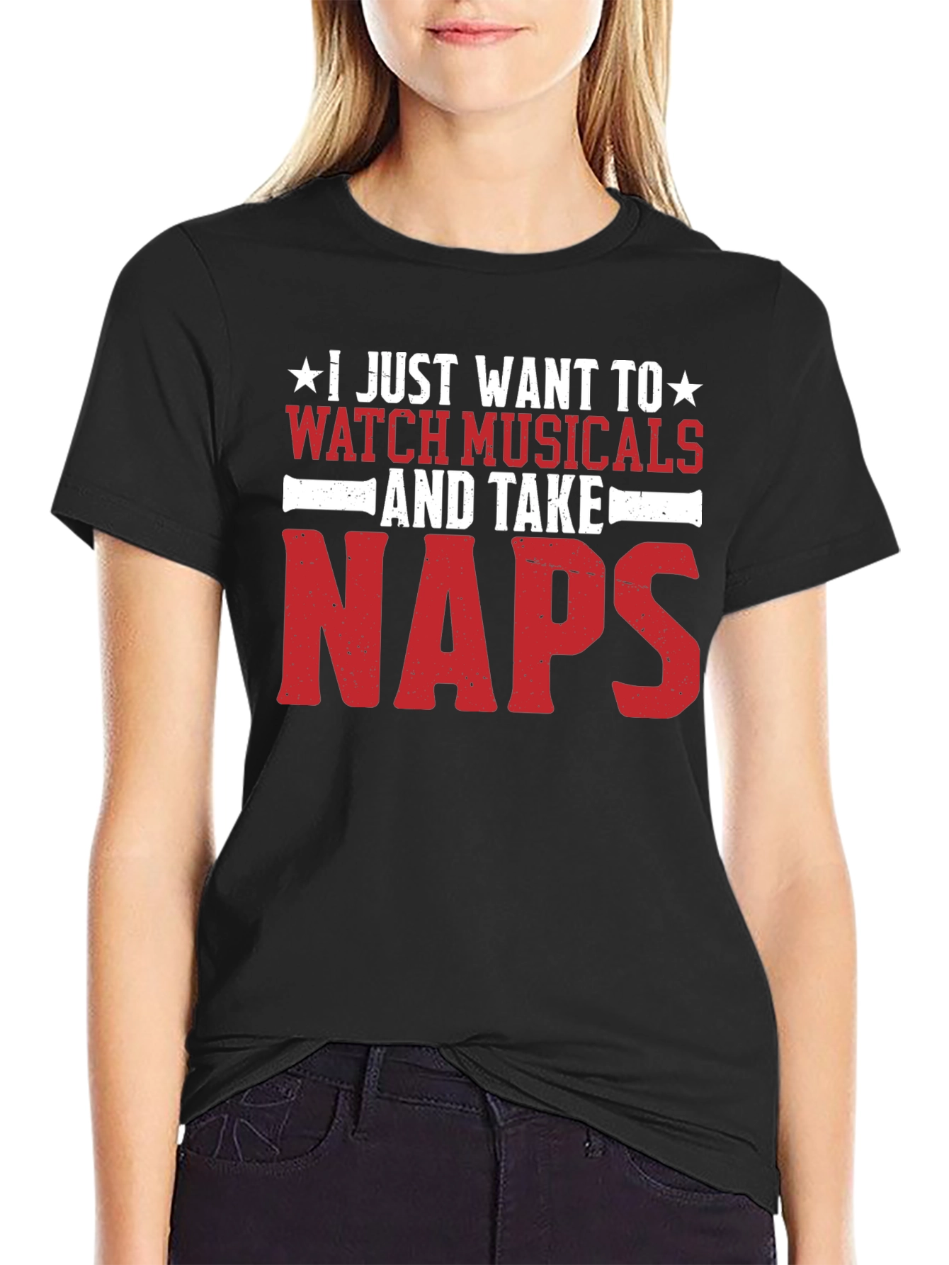 Black Musical Lover's Naps T-Shirt view 2