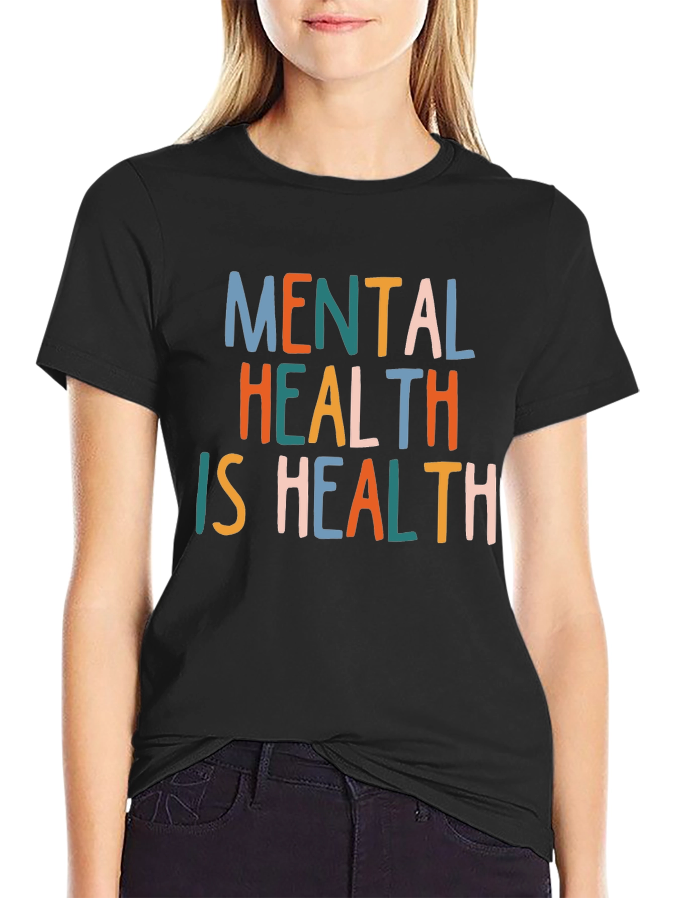 Black Mental Health is Health Graphic Tee view 2