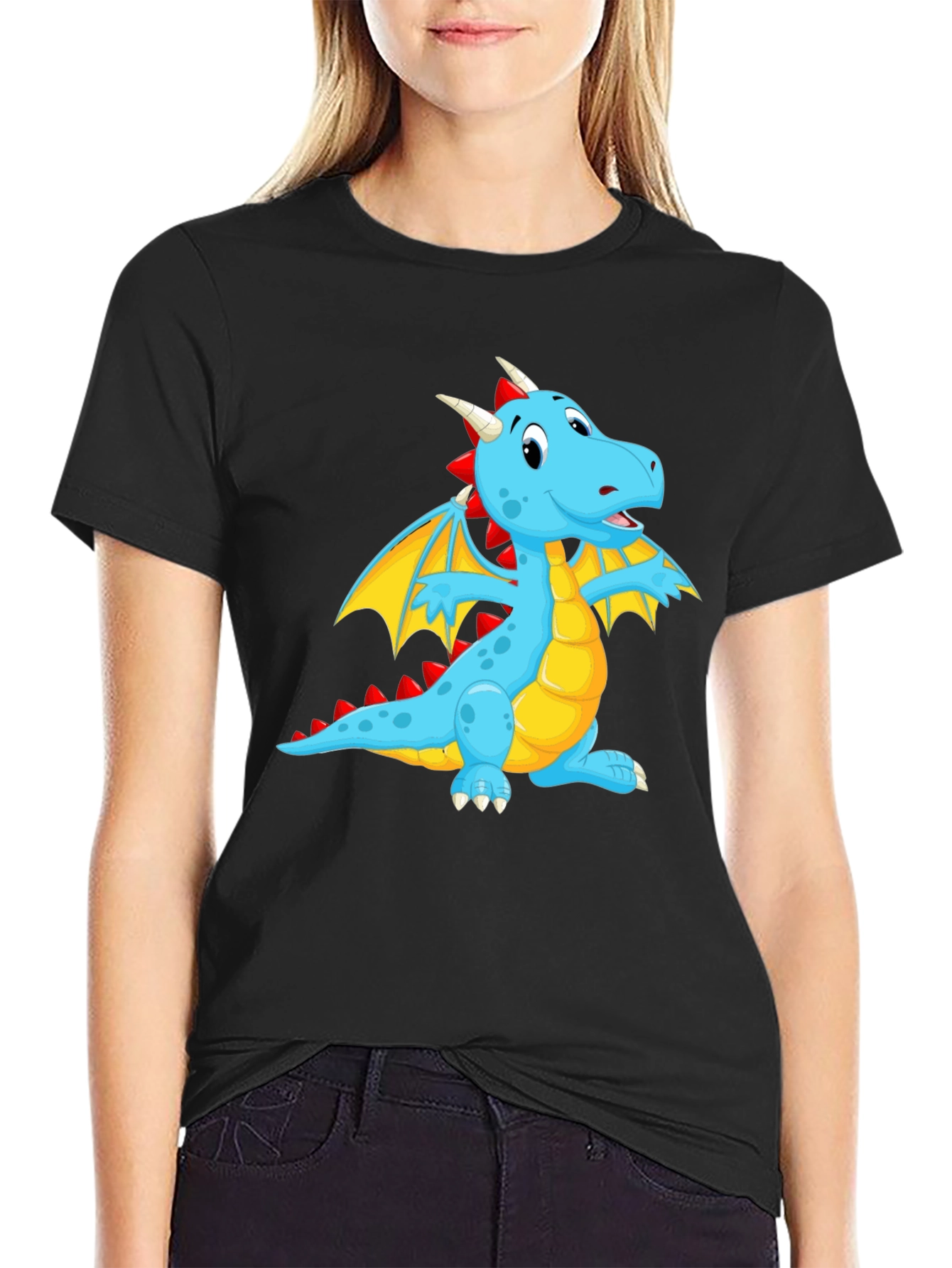 Blue Dragon Graphic Tee - Fun & Unique Design - 2