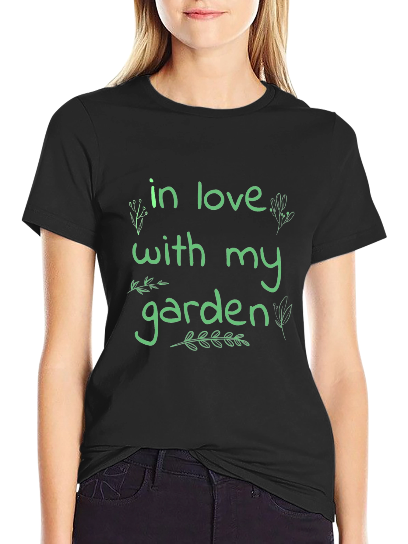 Black In Love With My Garden Graphic Tee view 2