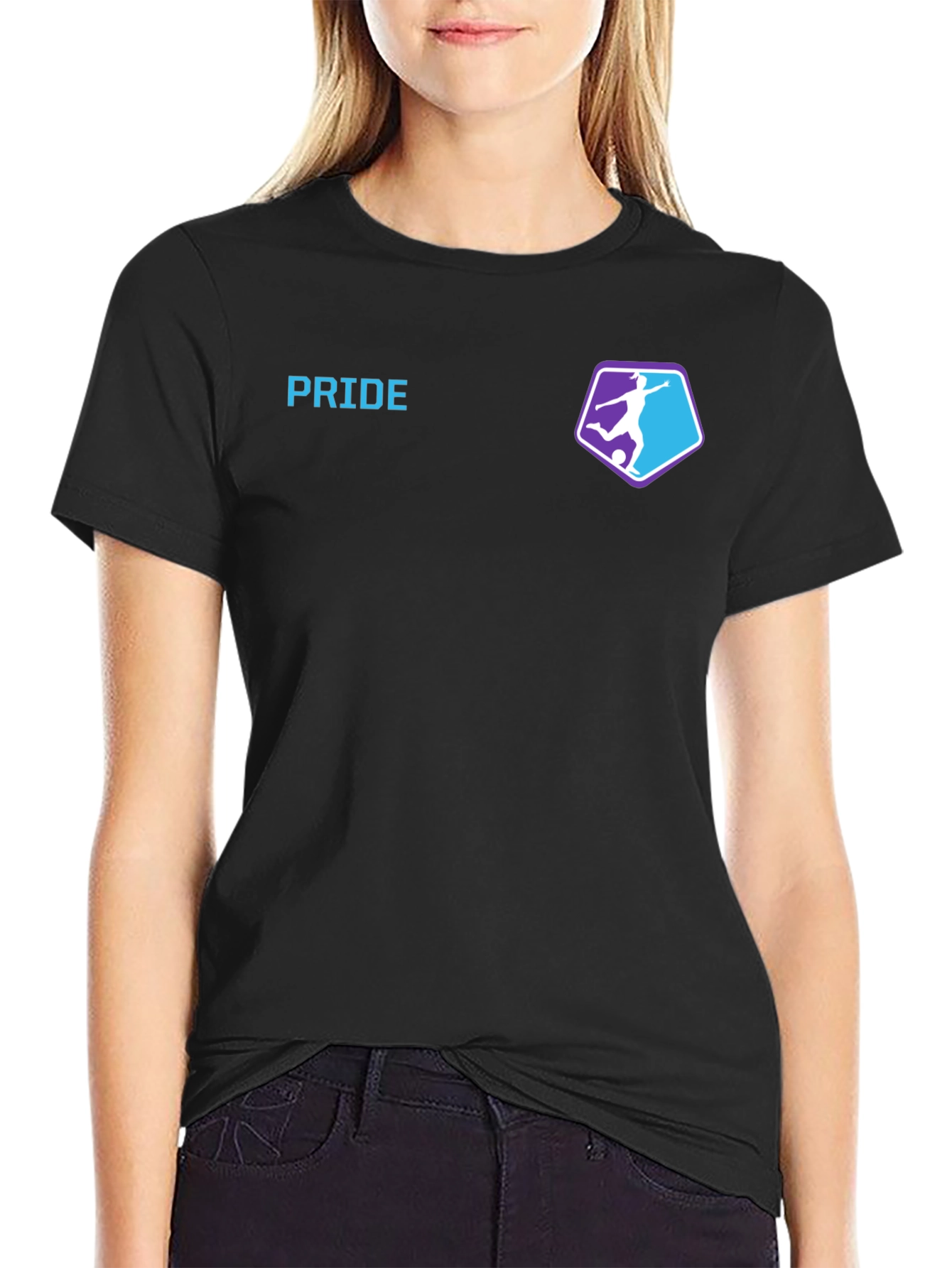 Black Pride Soccer T-Shirt - Premium Cotton Blend view 2