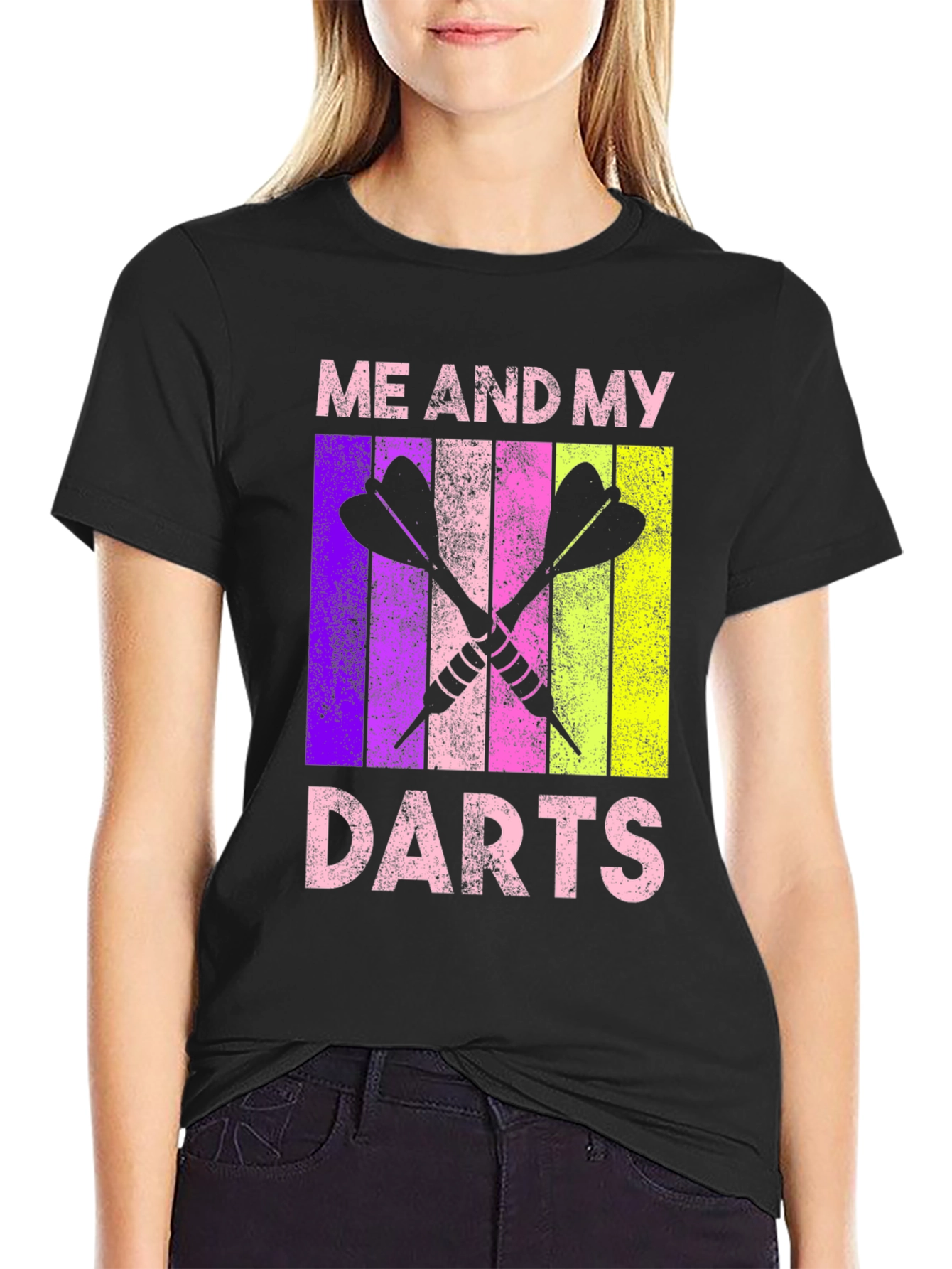 Black Me and My Darts Graphic Tee view 2