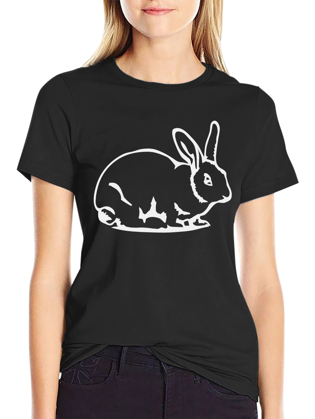 Black Black Rabbit Graphic Tee - Stylish Comfort view 2