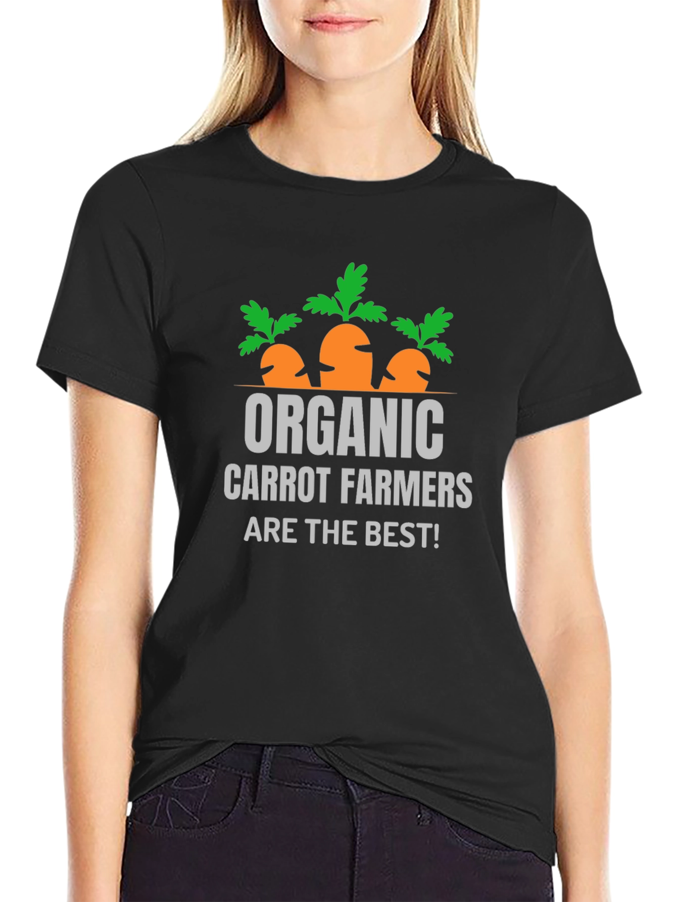 Organic Carrot Farmers T-Shirt - Black - 2