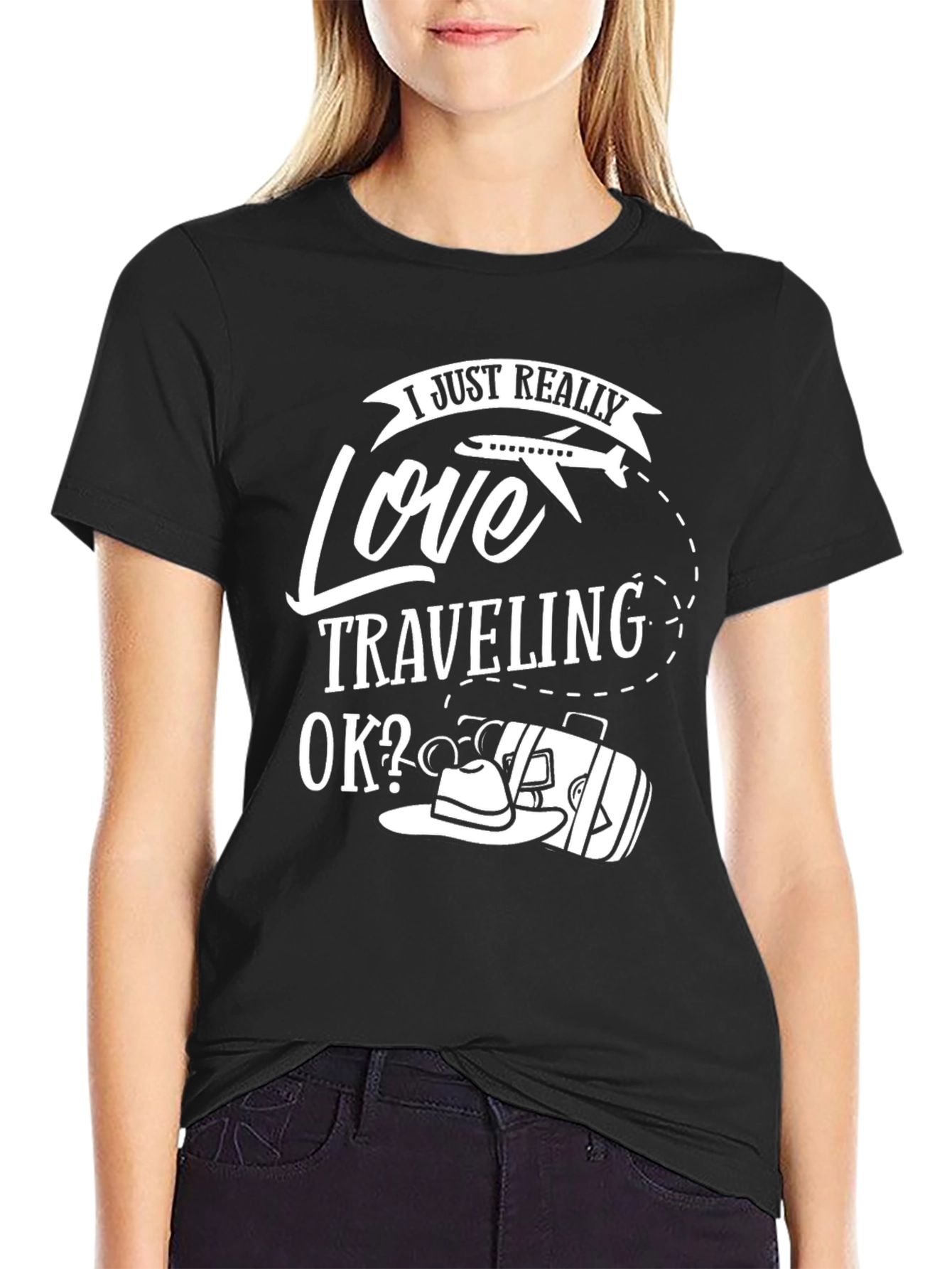 Love Traveling T-Shirt - Black Travel Tee - 2