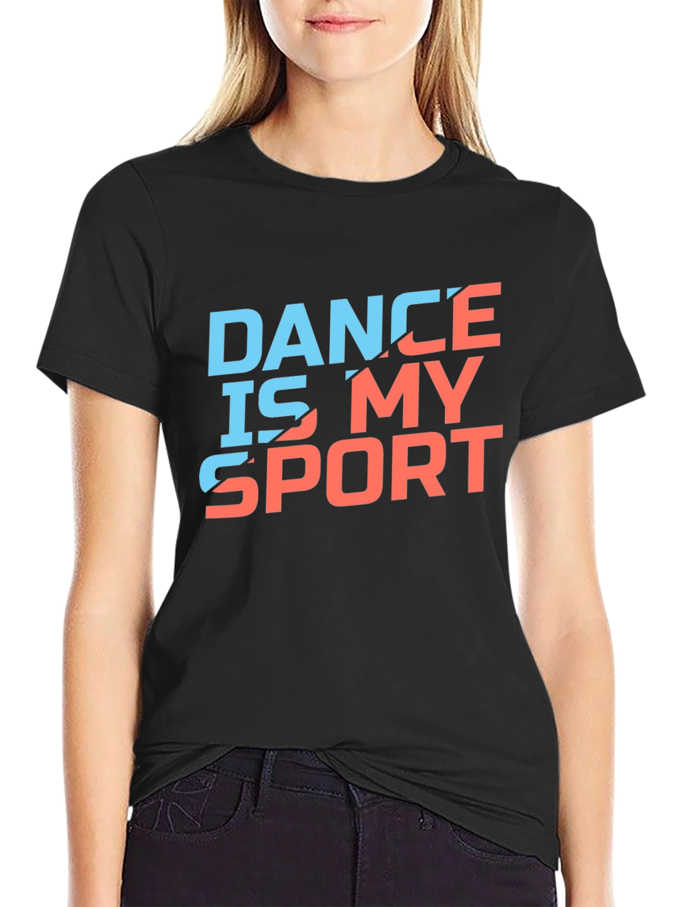 Black Dance is My Sport T-Shirt - Stylish Cotton Tee view 2