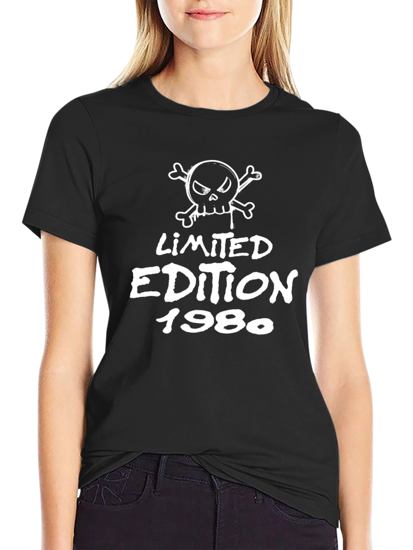 Black Limited Edition 1980 Skull T-Shirt view 2