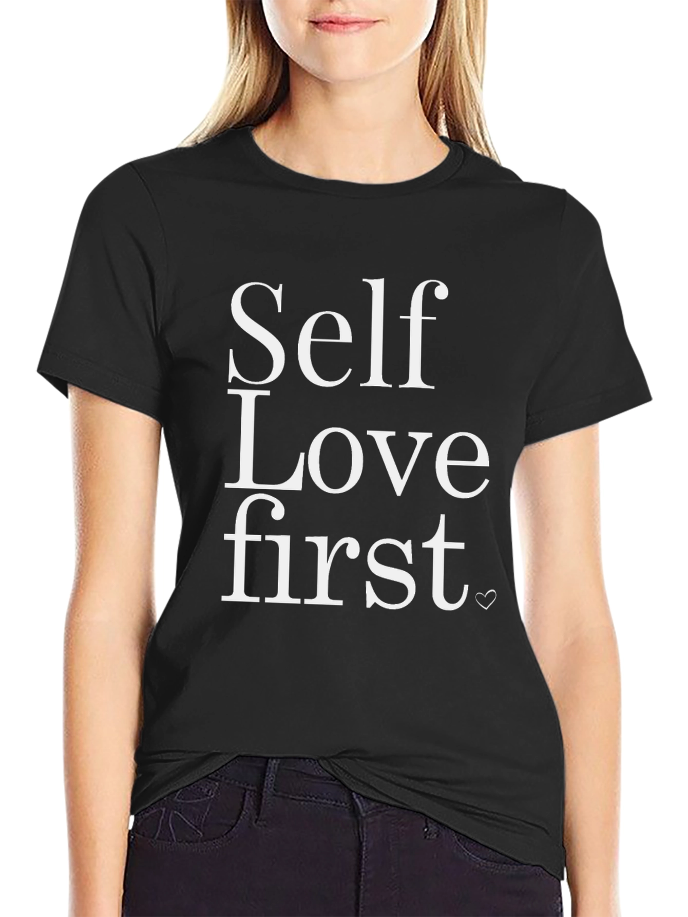 Black Self Love First Graphic Tee - Black view 2