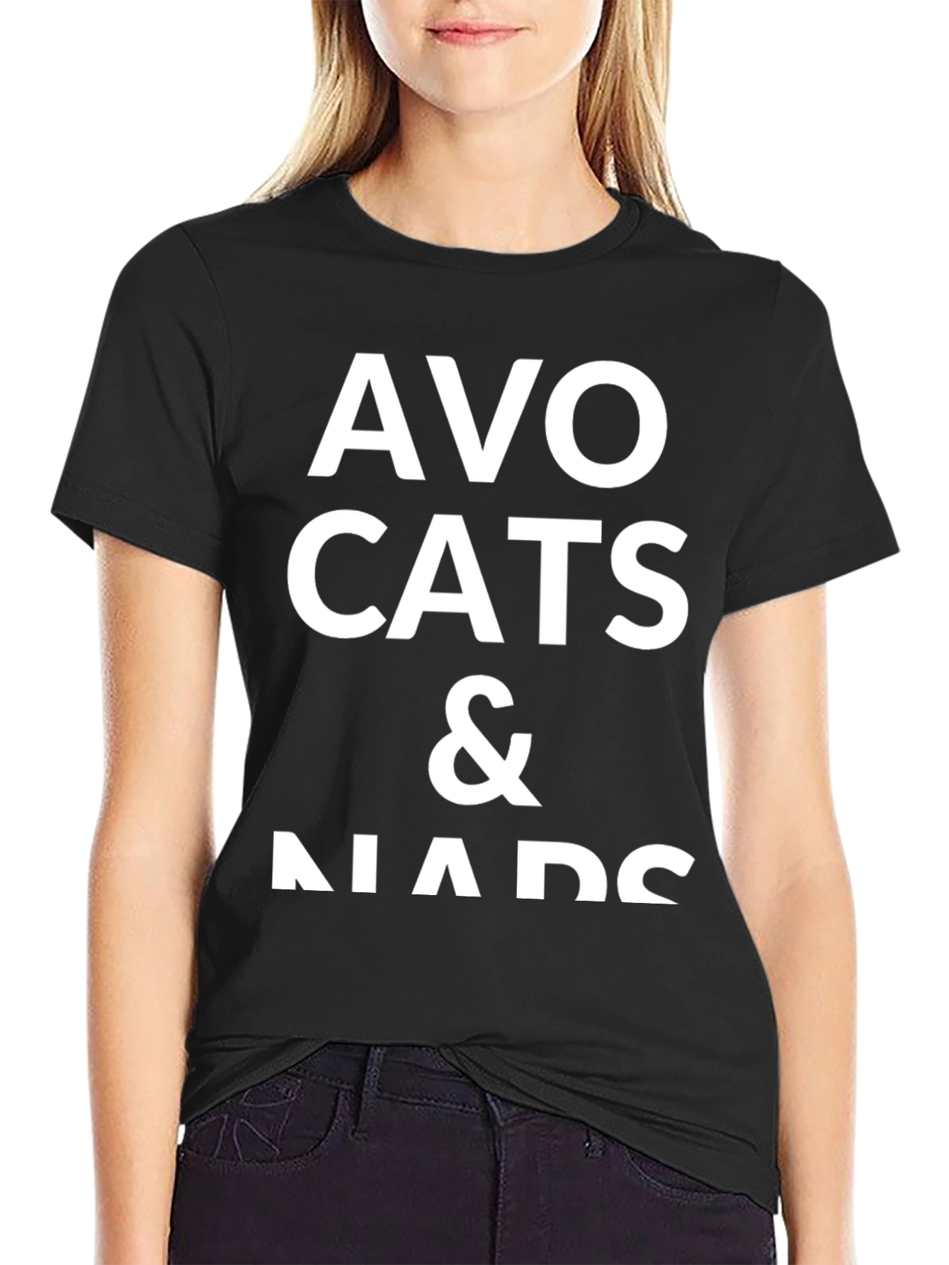 Black Avo Cats & Naps Graphic Tee view 2