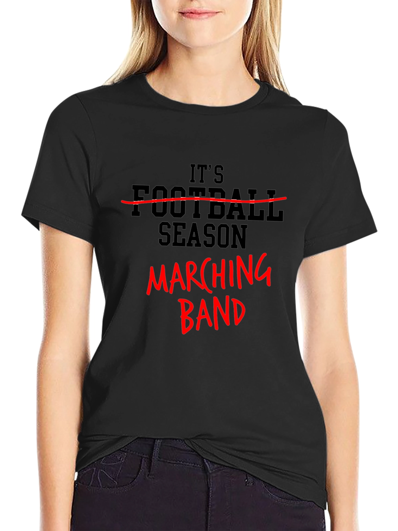 Black Marching Band Season T-Shirt view 2
