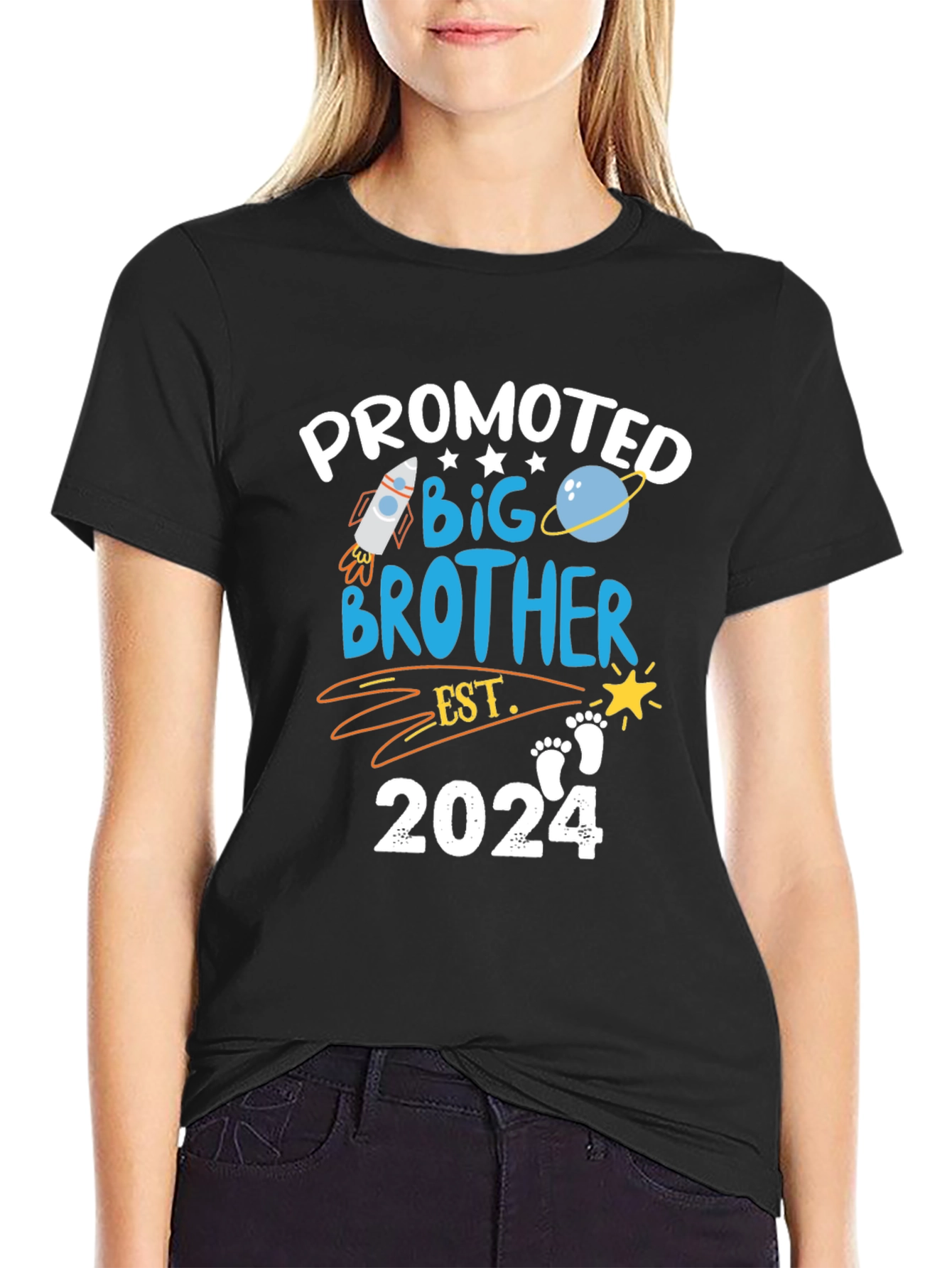 Black Promoted to Big Brother 2024 T-Shirt view 2