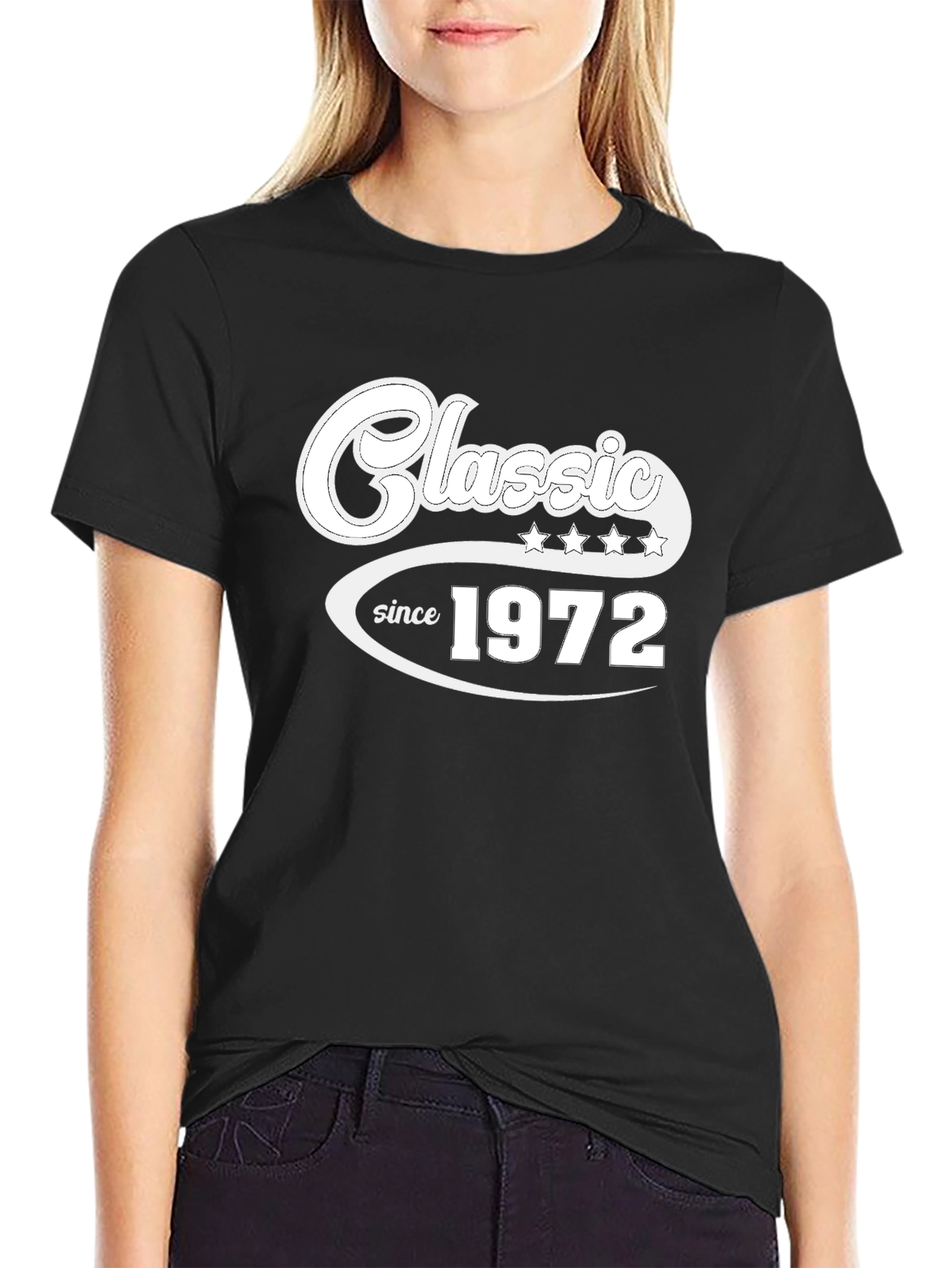 Black Classic Since 1972 Black T-Shirt view 2