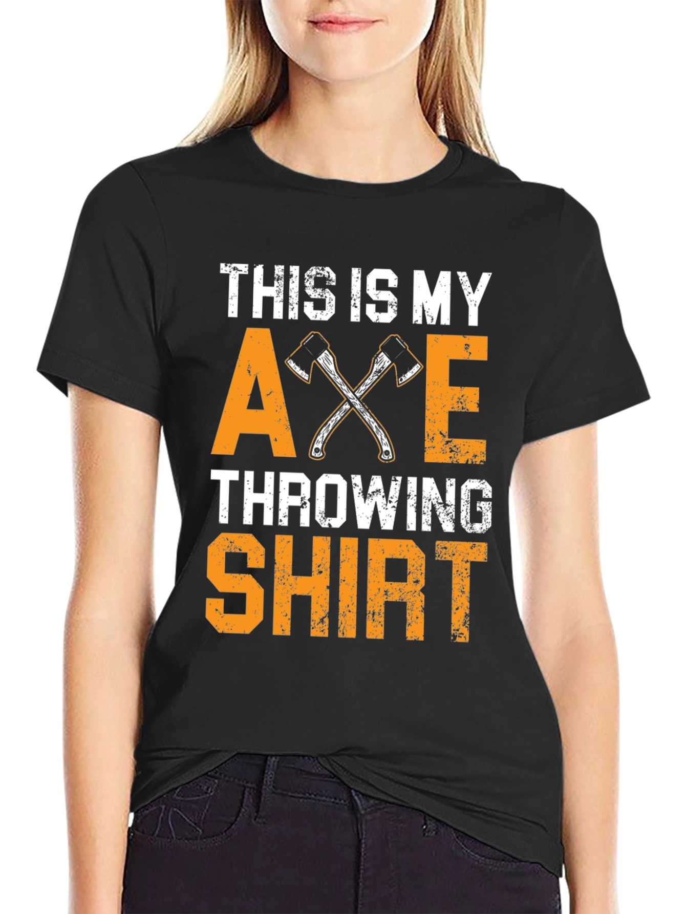 Black Axe Throwing T-Shirt: This Is My Shirt view 2