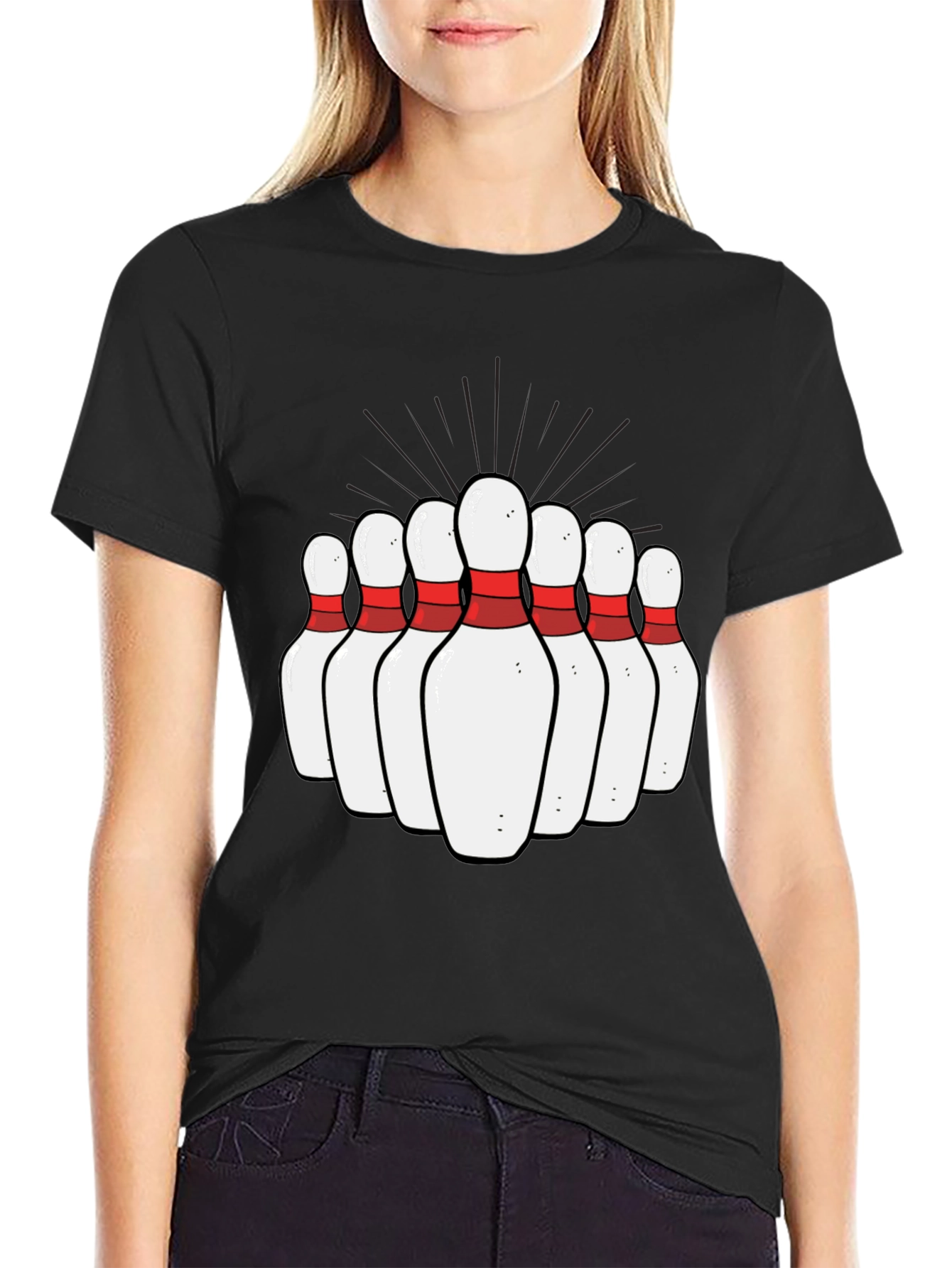 Bowling Pins Graphic Tee - Strike Up Fun! - 2