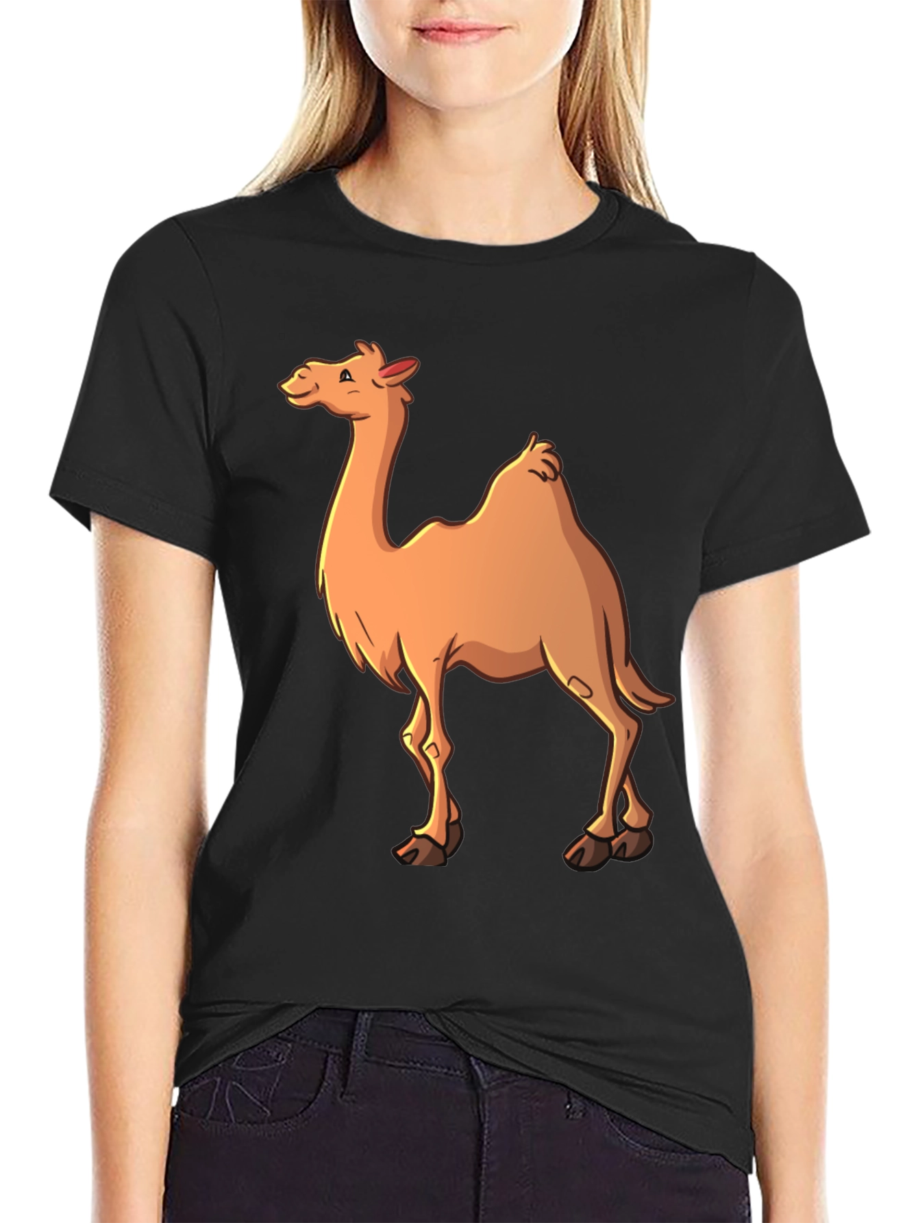 Black Camel Graphic T-Shirt - Men's Black Tee view 2