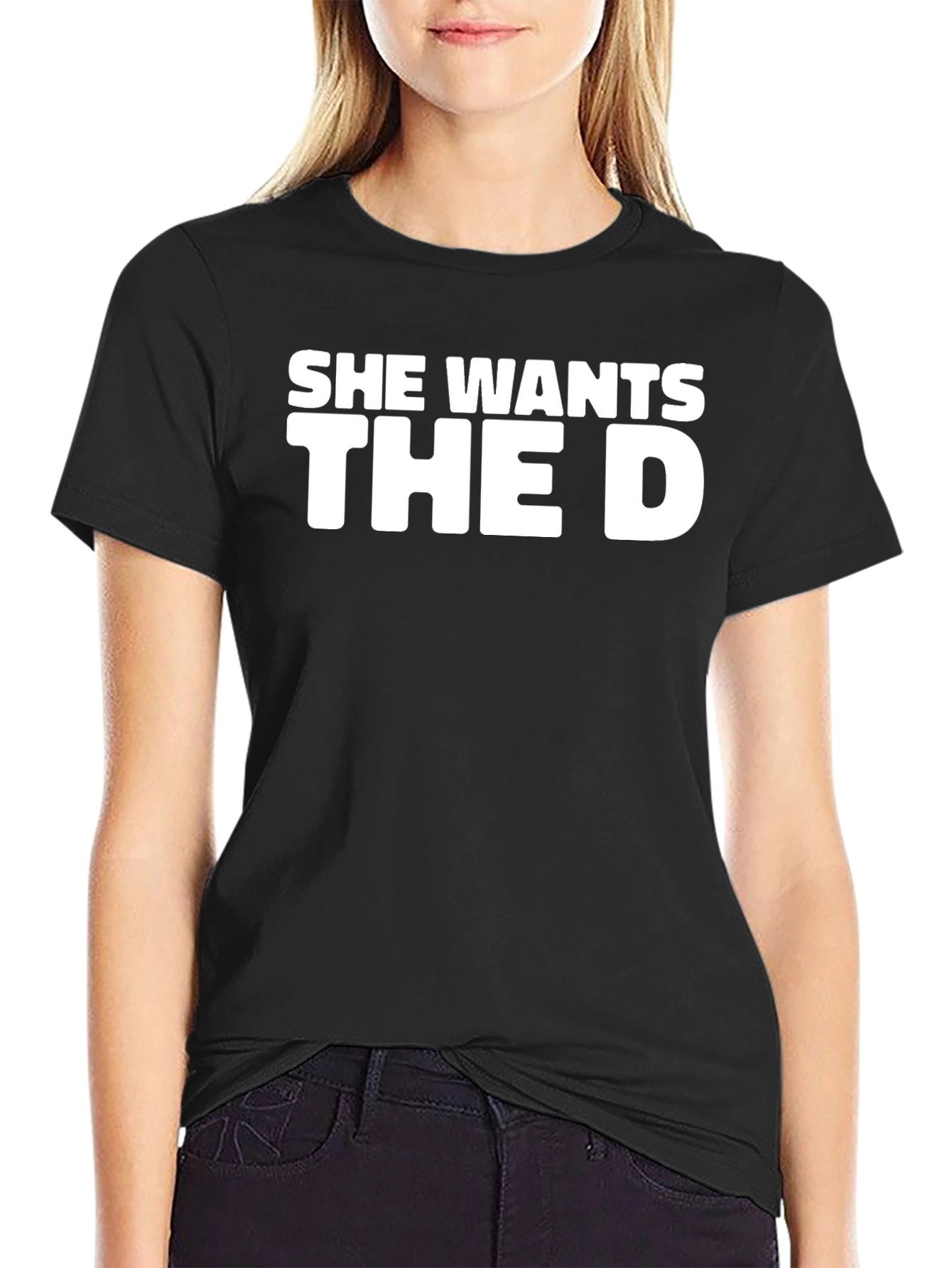 Black She Wants The D Graphic Novelty T-Shirt view 2