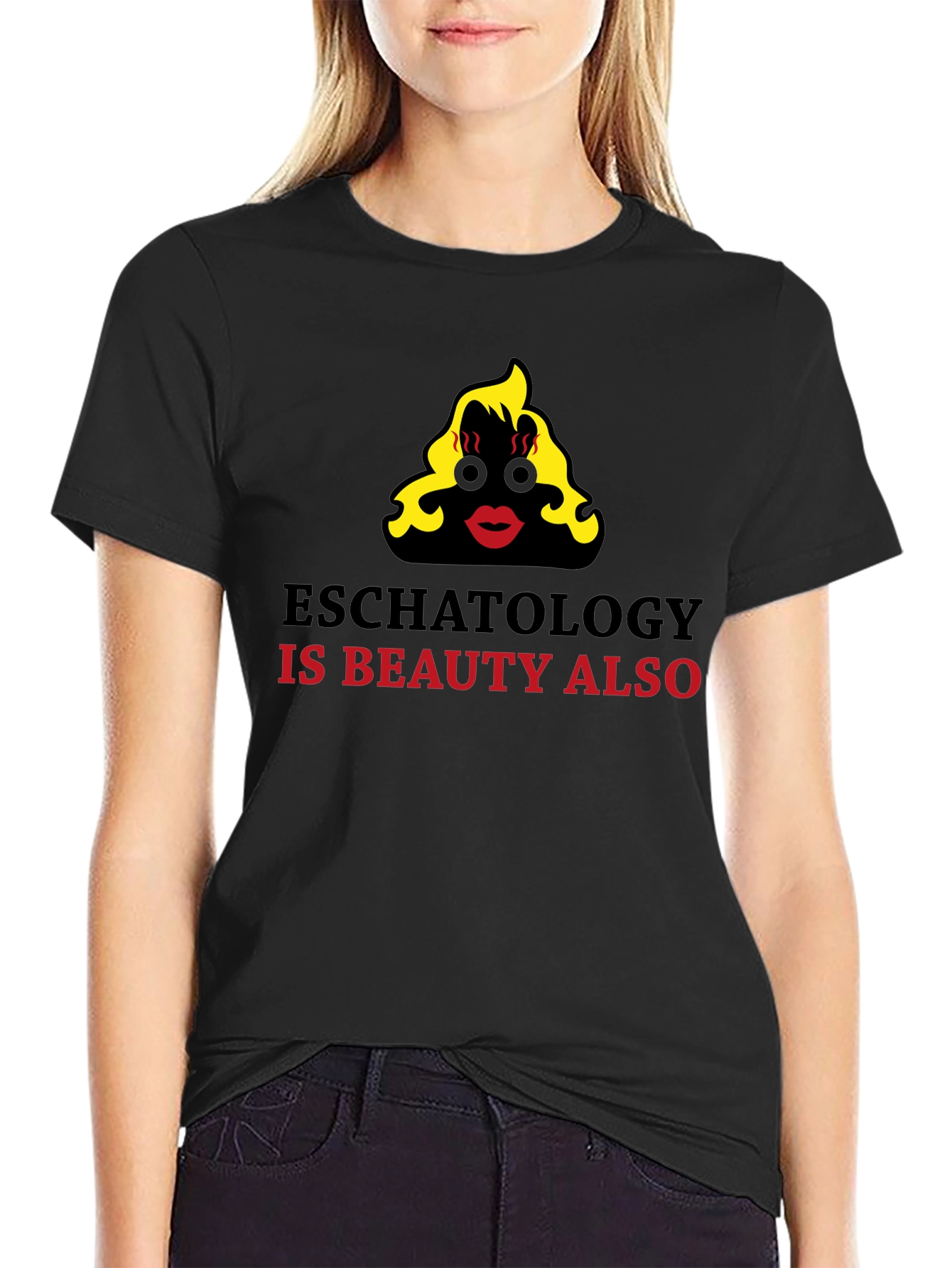 Black Eschatology is Beauty Funny Graphic T-Shirt view 2