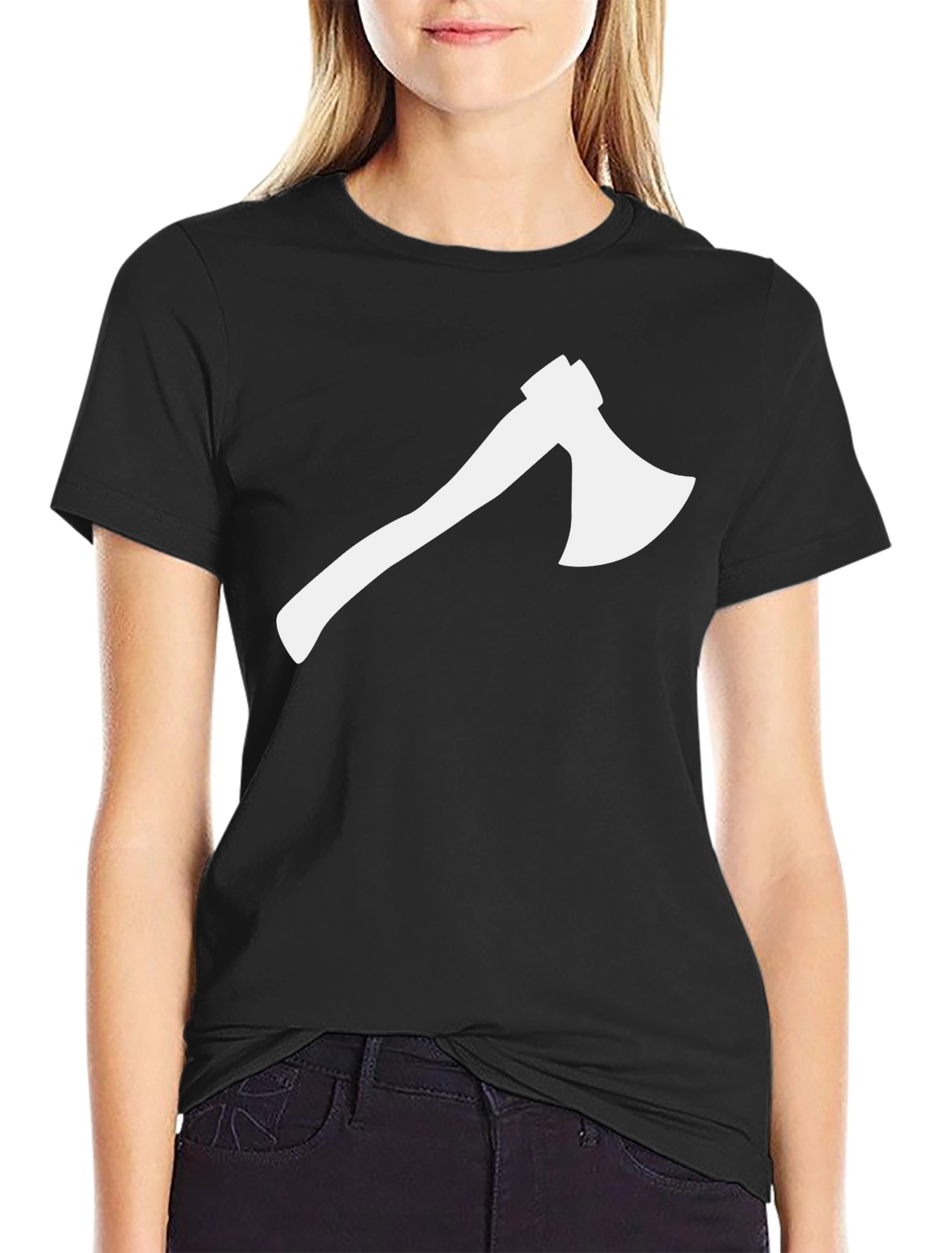 Black Axe Graphic Tee - Lumberjack Style Shirt view 2