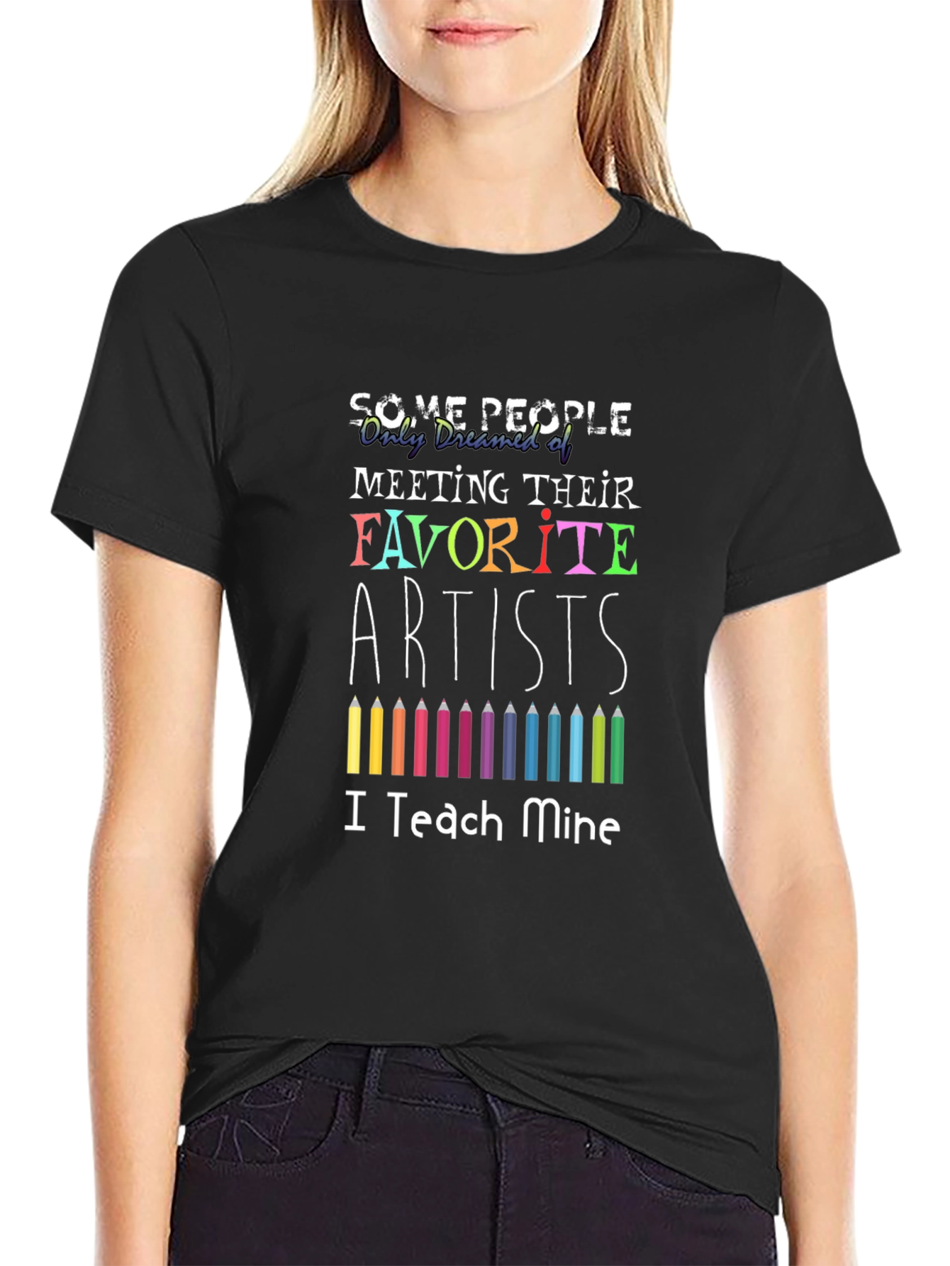 Artist Teacher T-Shirt - "I Teach Mine" Graphic Tee - 2