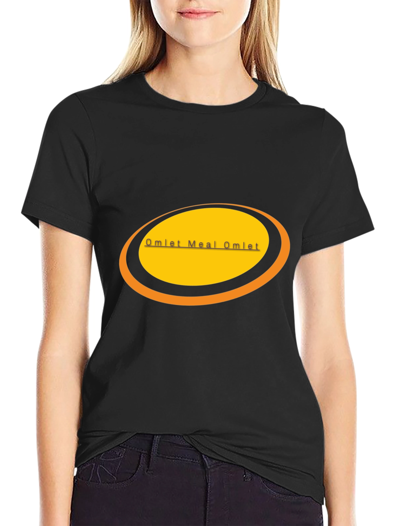 Black Omelet Meal Omelet T-Shirt view 2