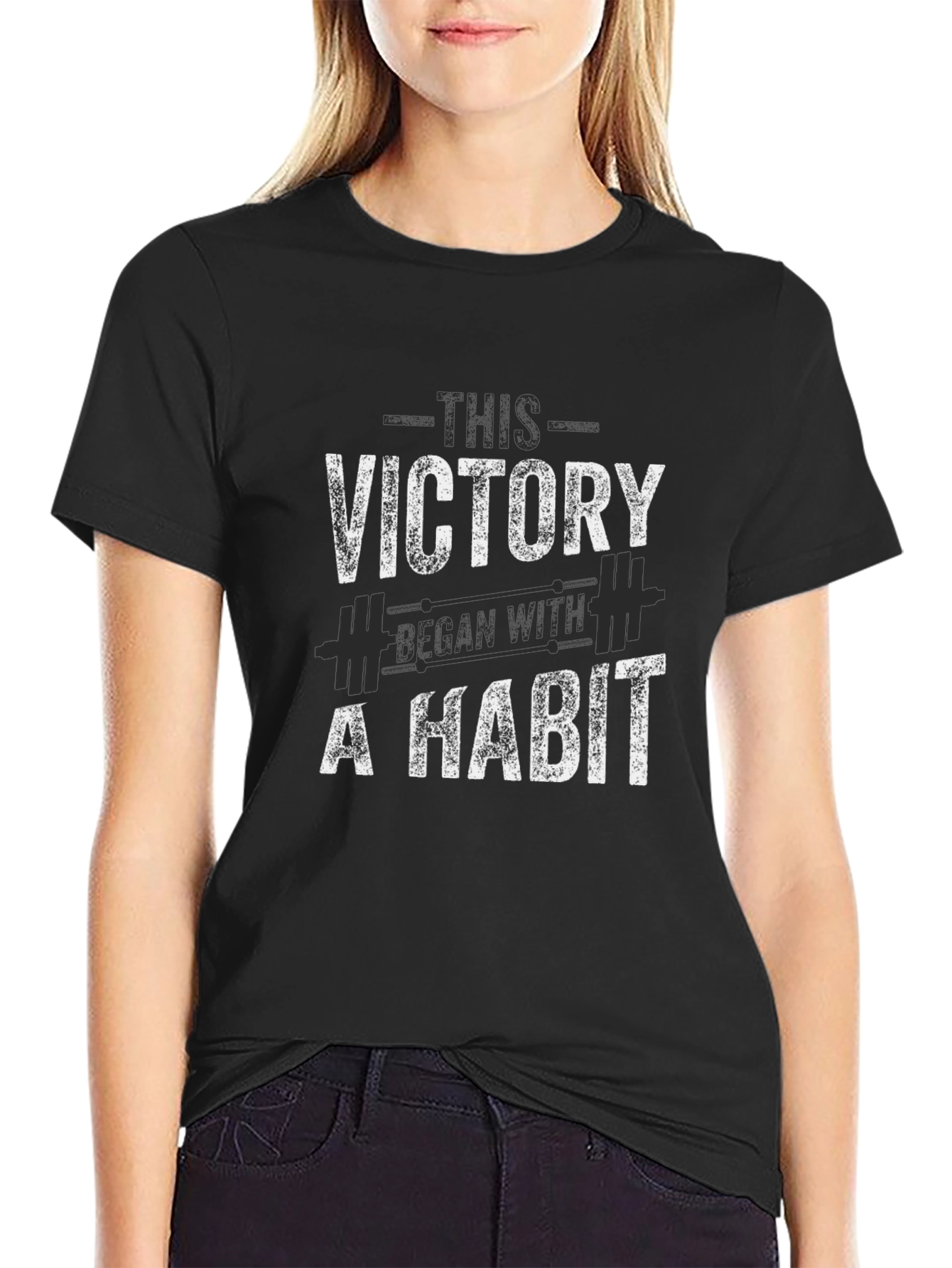 Black Victory Habit Graphic T-Shirt view 2
