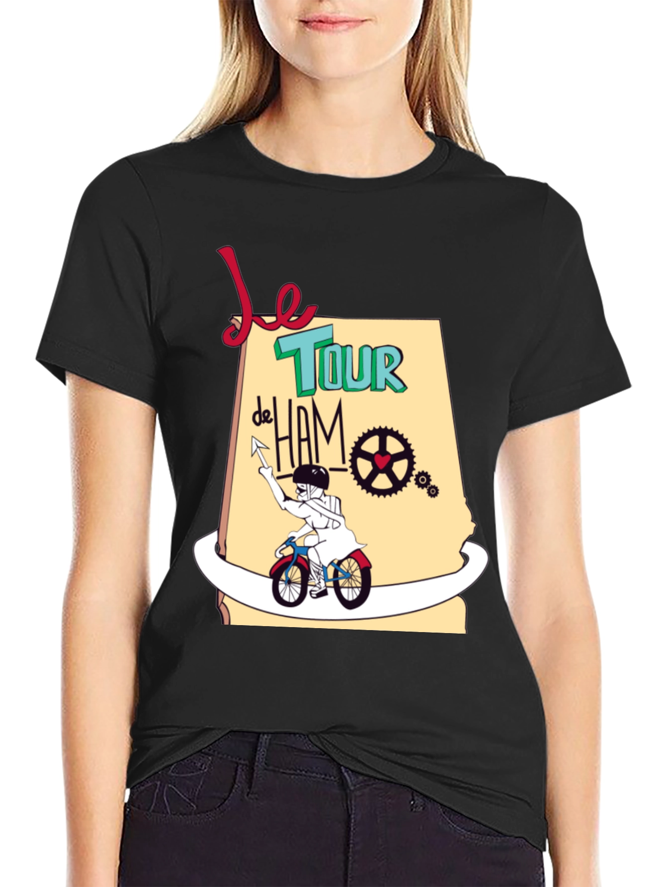 Black Le Tour de Ham Graphic T-Shirt view 2