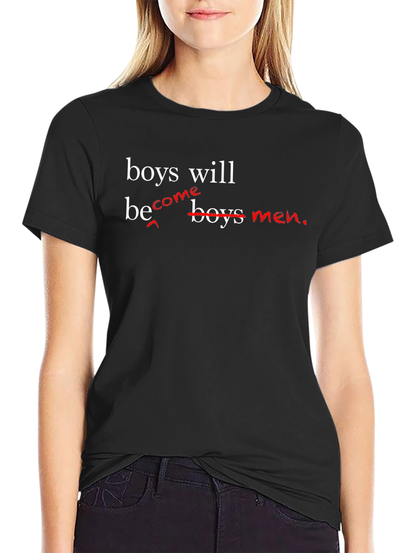 Black Boys Will Be Boys Men T-Shirt view 2