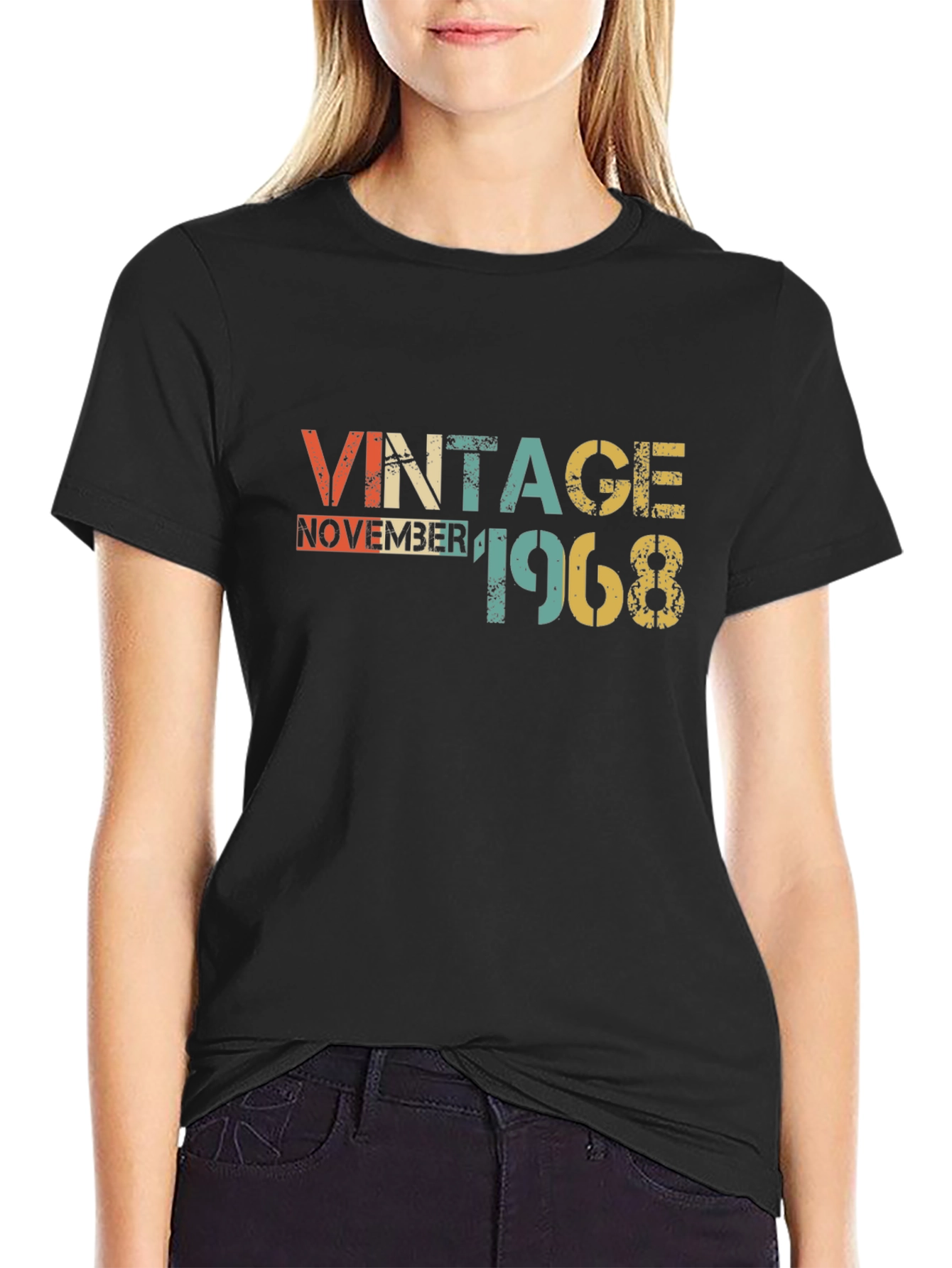Black Vintage November 1968 Graphic Tee view 2