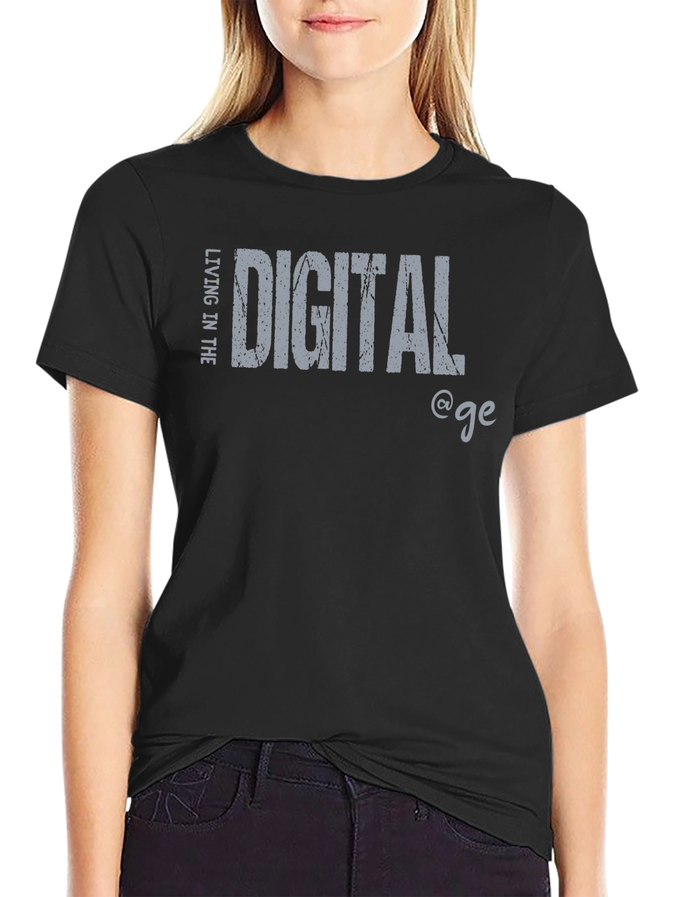 Living in the Digital Age T-Shirt - Black - 2