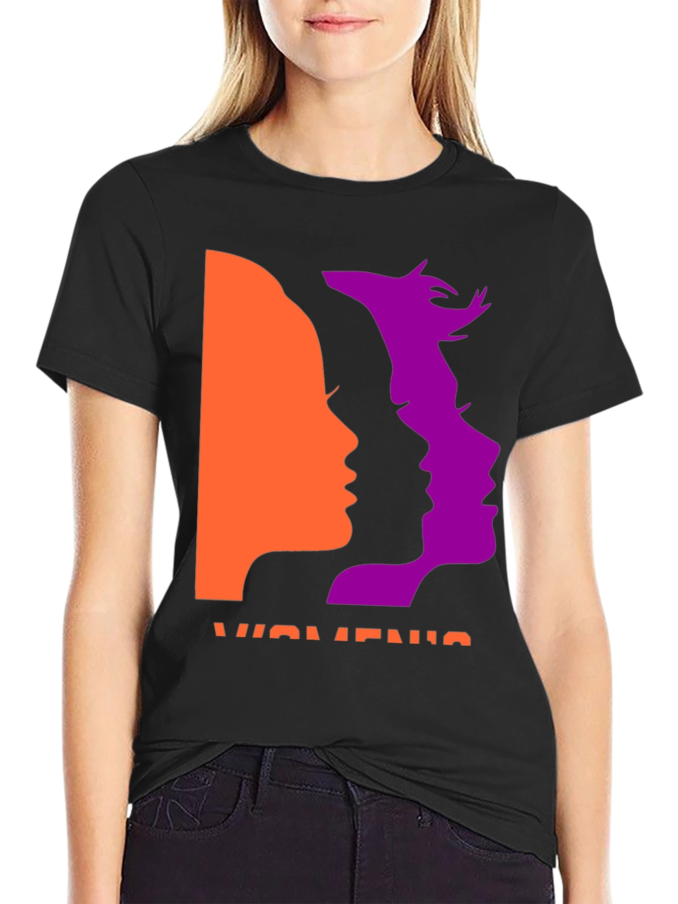 Black Women's Rights Graphic T-Shirt view 2