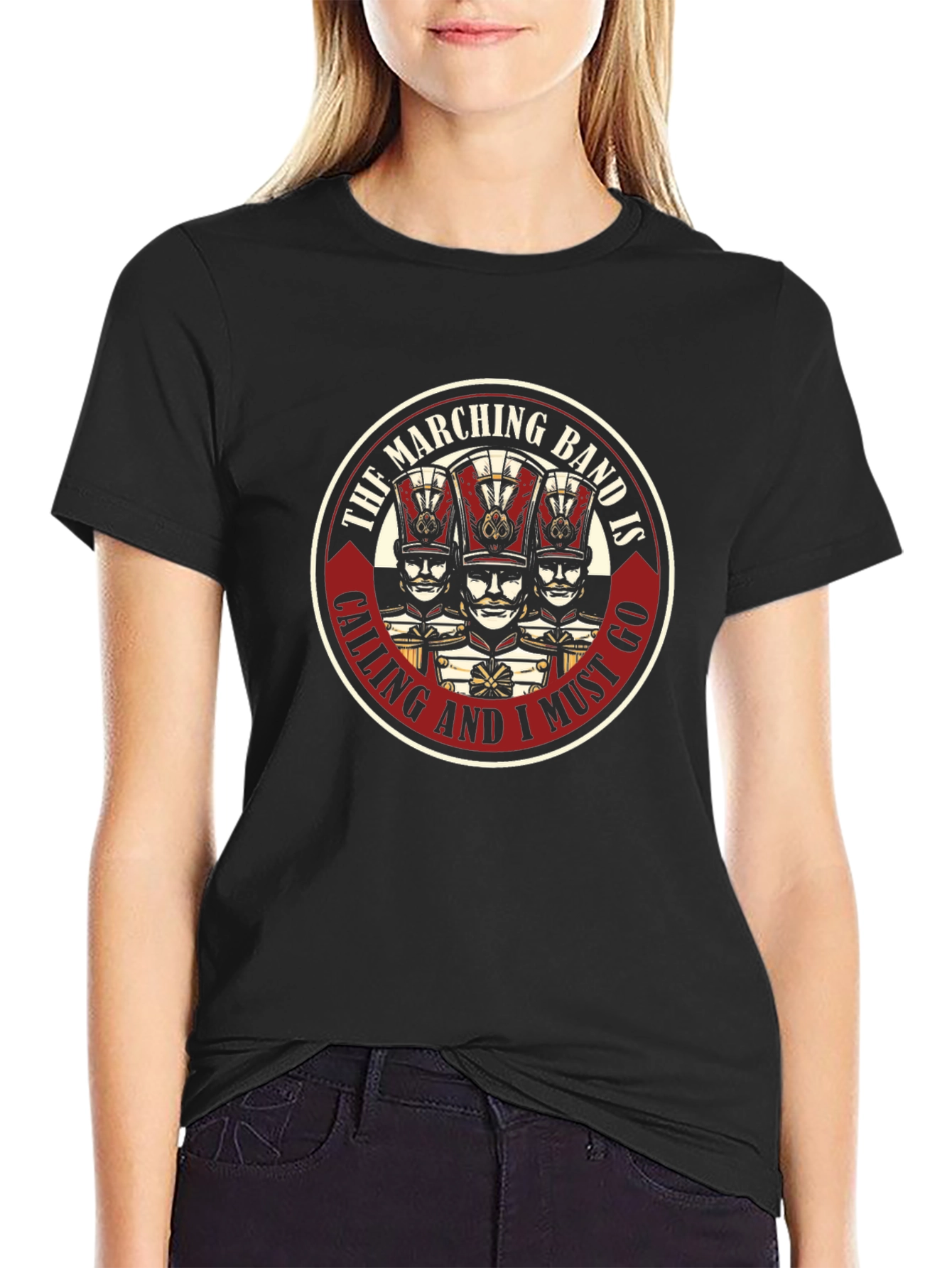 Black Marching Band T-Shirt - Musician Tee view 2