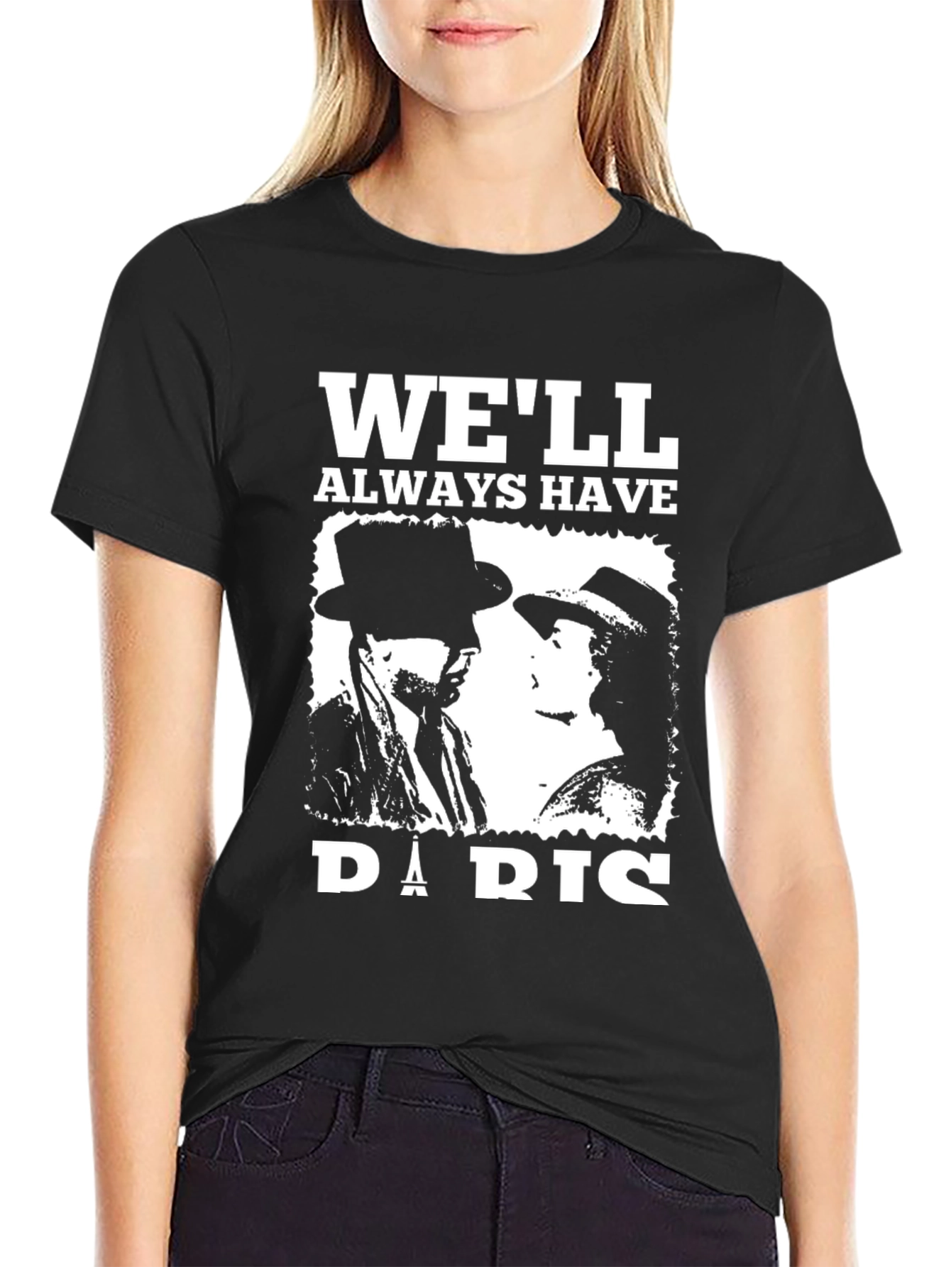 Black We'll Always Have Paris T-Shirt view 2