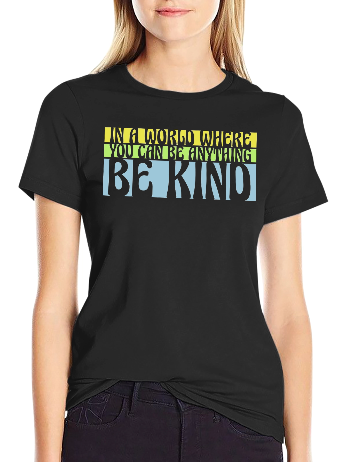 Black Be Kind Graphic Tee view 2