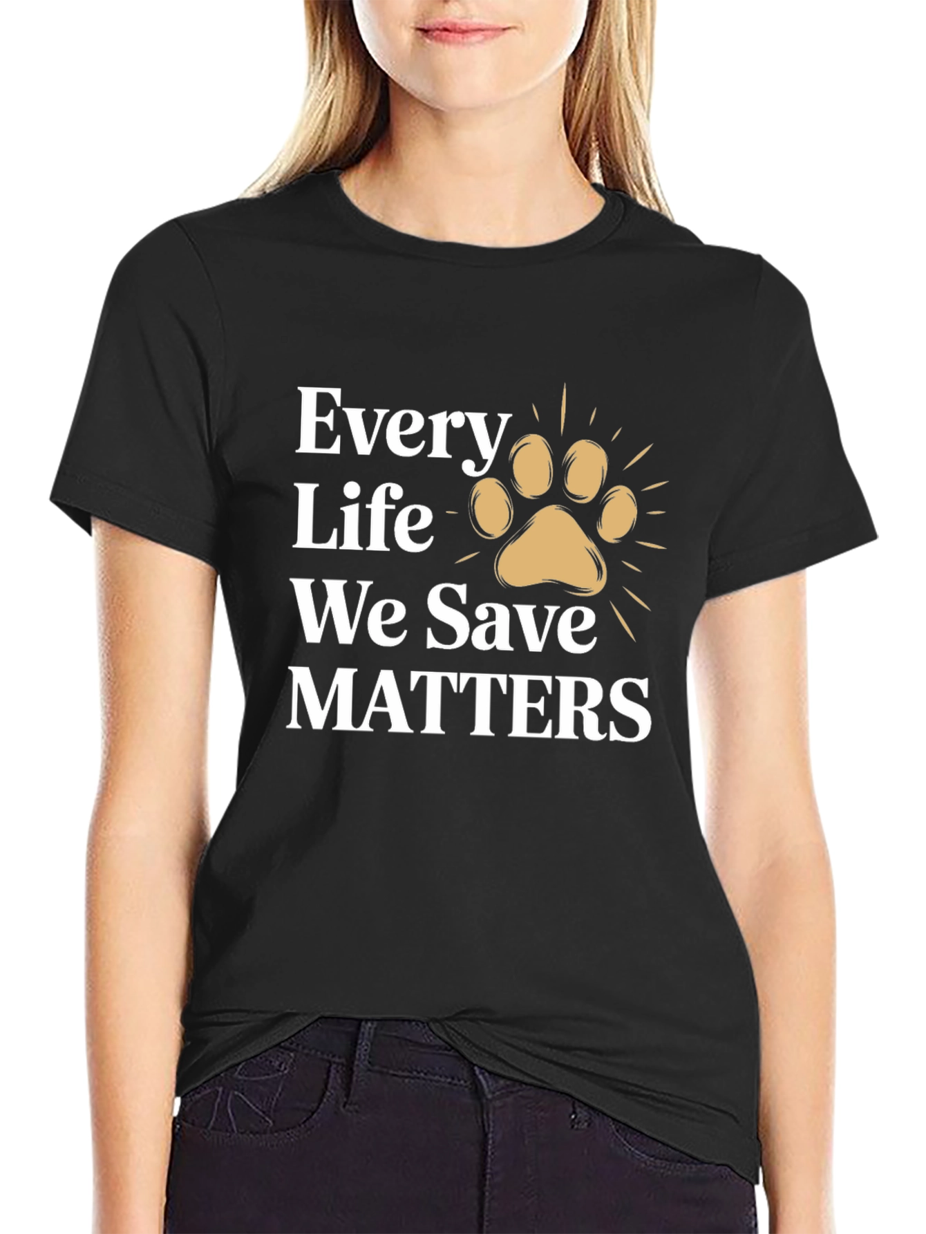 Every Life We Save Matters Tee - Animal Rescue Shirt - 2