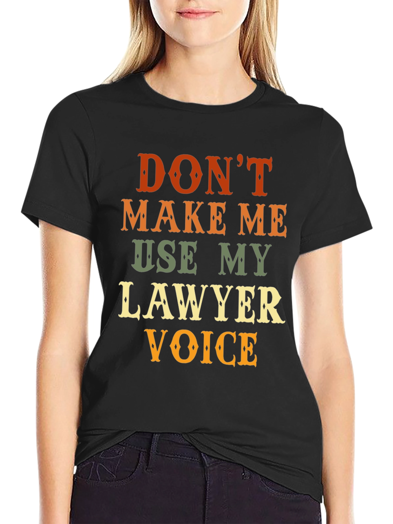 Black Lawyer Voice Novelty Graphic T-Shirt view 2