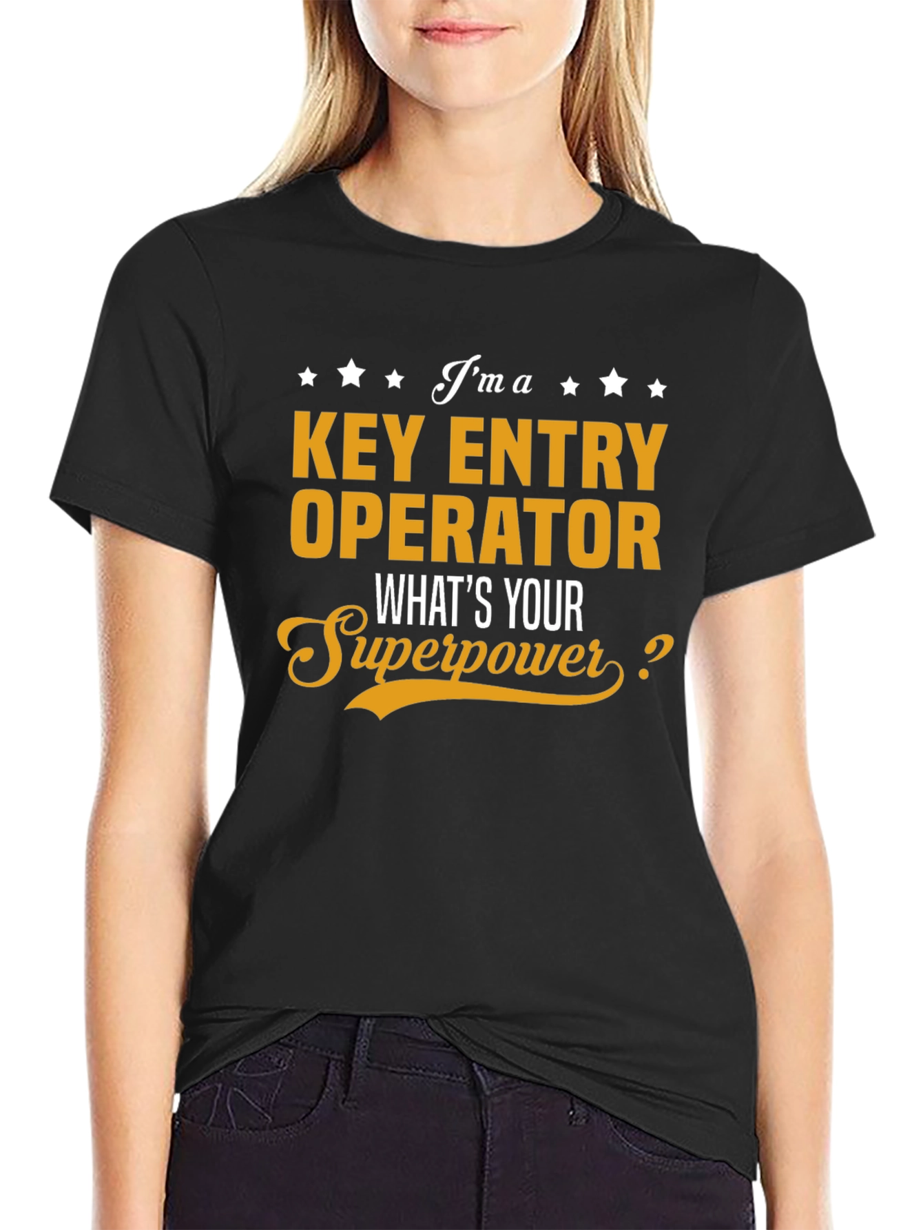 Black Key Entry Operator Superpower T-Shirt view 2