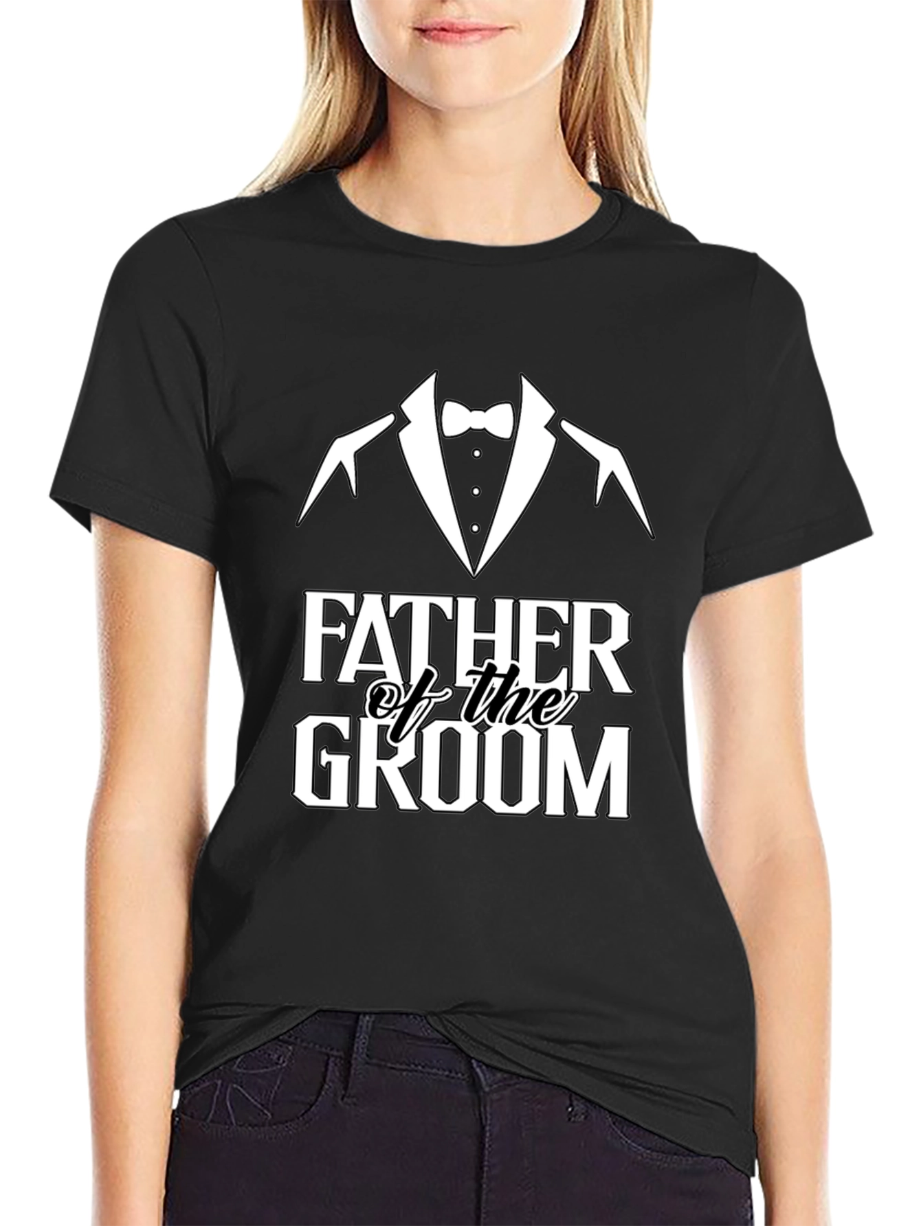 Father of the Groom Tuxedo T-Shirt - Wedding Party Tee - 2