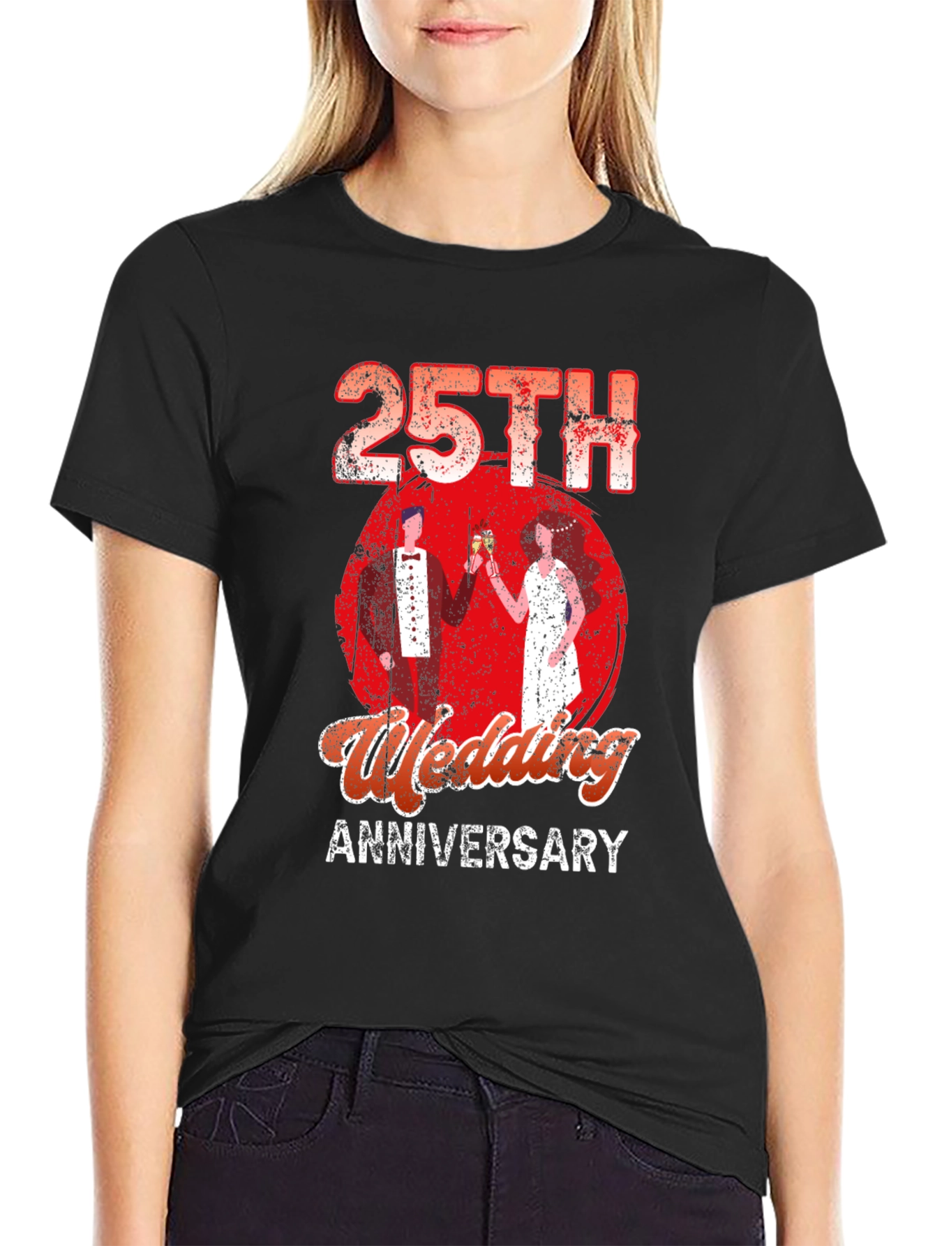 25th Wedding Anniversary Graphic T-Shirt - 2