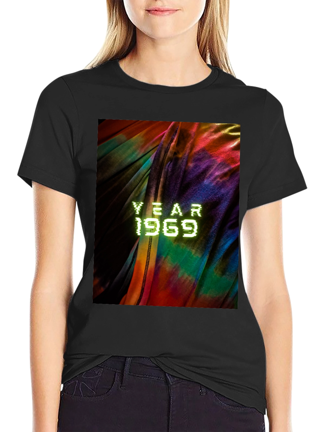 Black Year 1969 Tie Dye Graphic Tee view 2