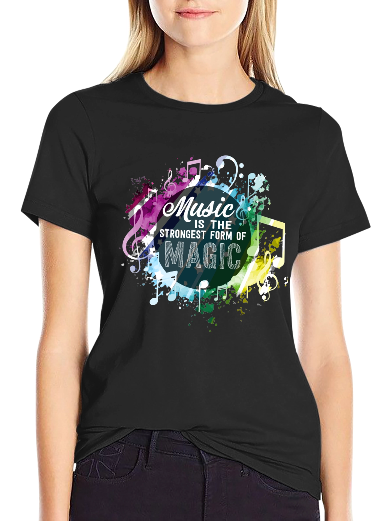 Black Music Is Magic Men's Graphic Tee view 2