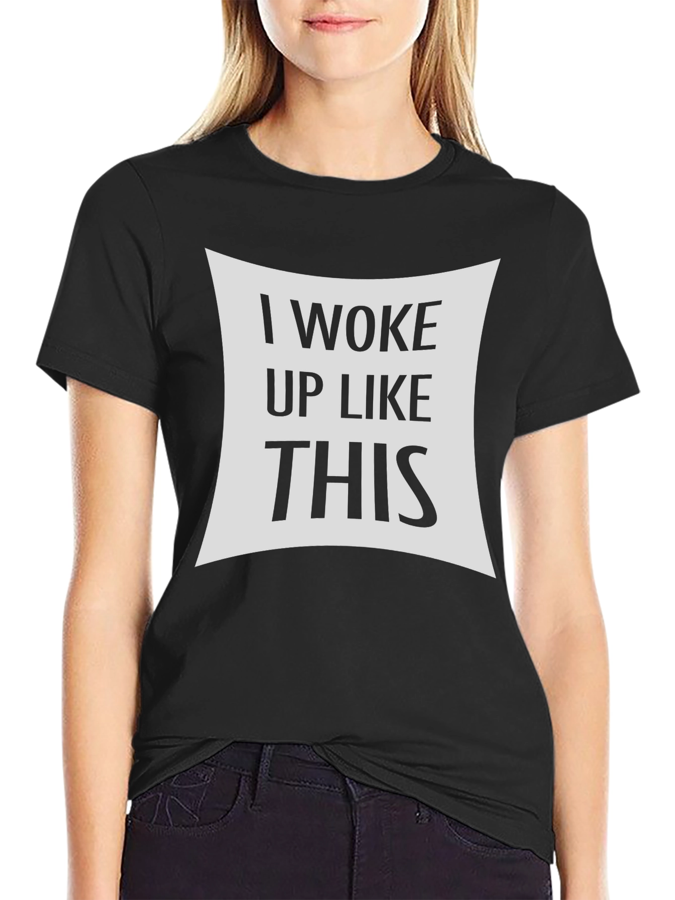 Black I Woke Up Like This - Graphic T-Shirt view 2