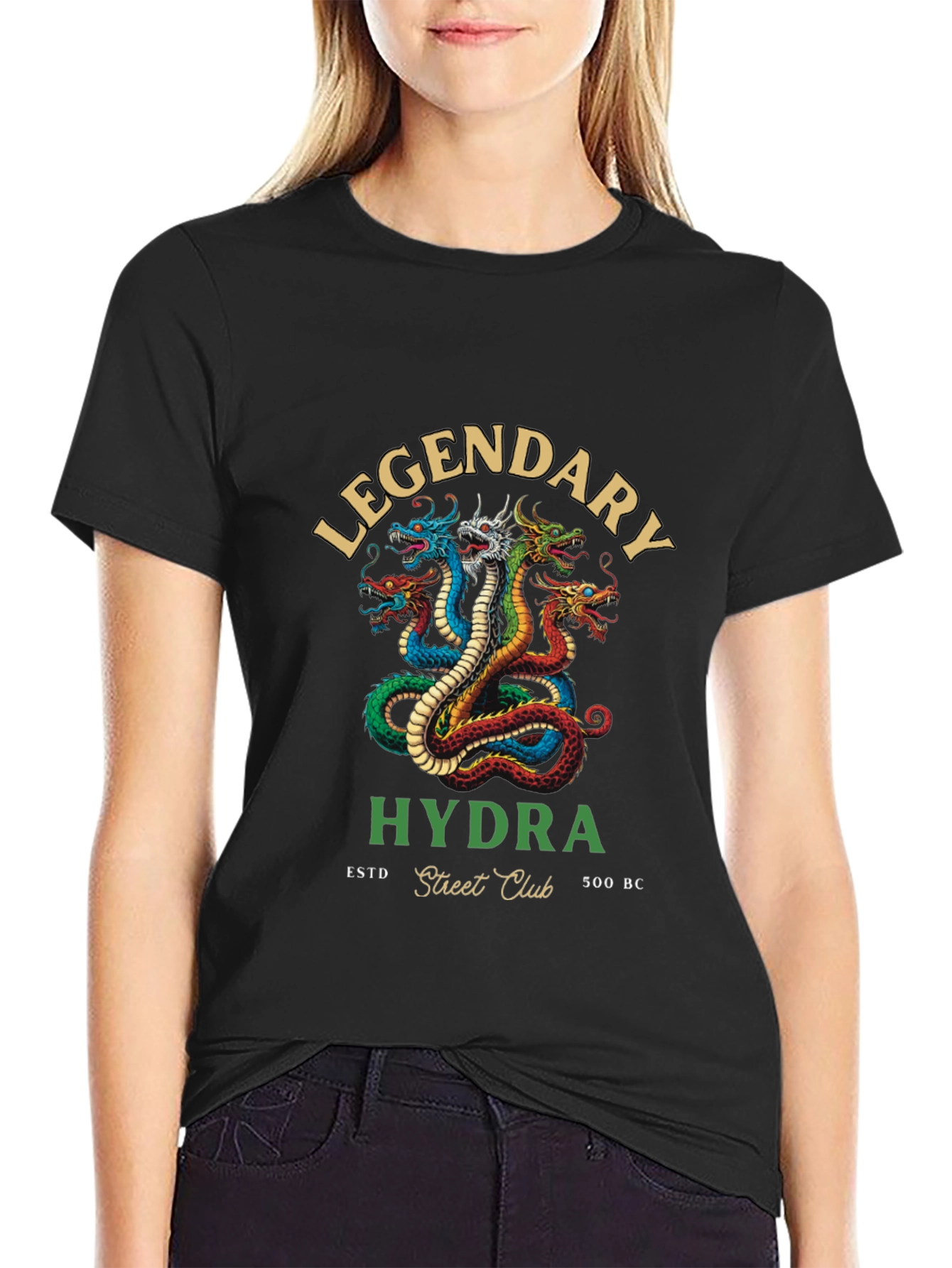 Black Legendary Hydra Street Club T-Shirt view 2