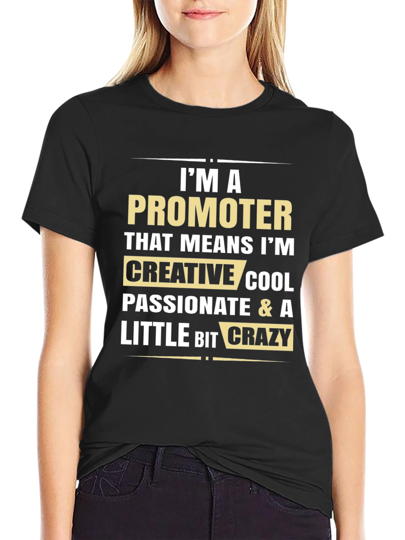 Black Promoter Creative Cool Passionate T-Shirt view 2