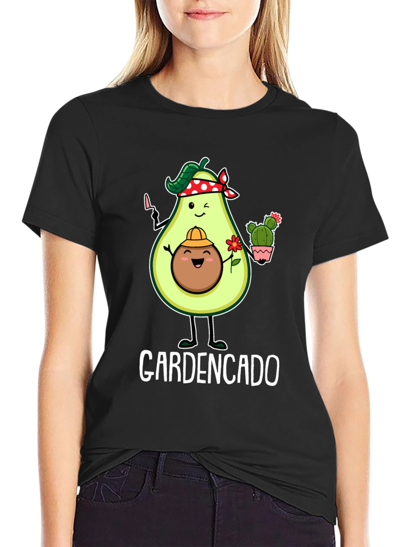 Black Gardencado Avocado Gardener T-Shirt view 2