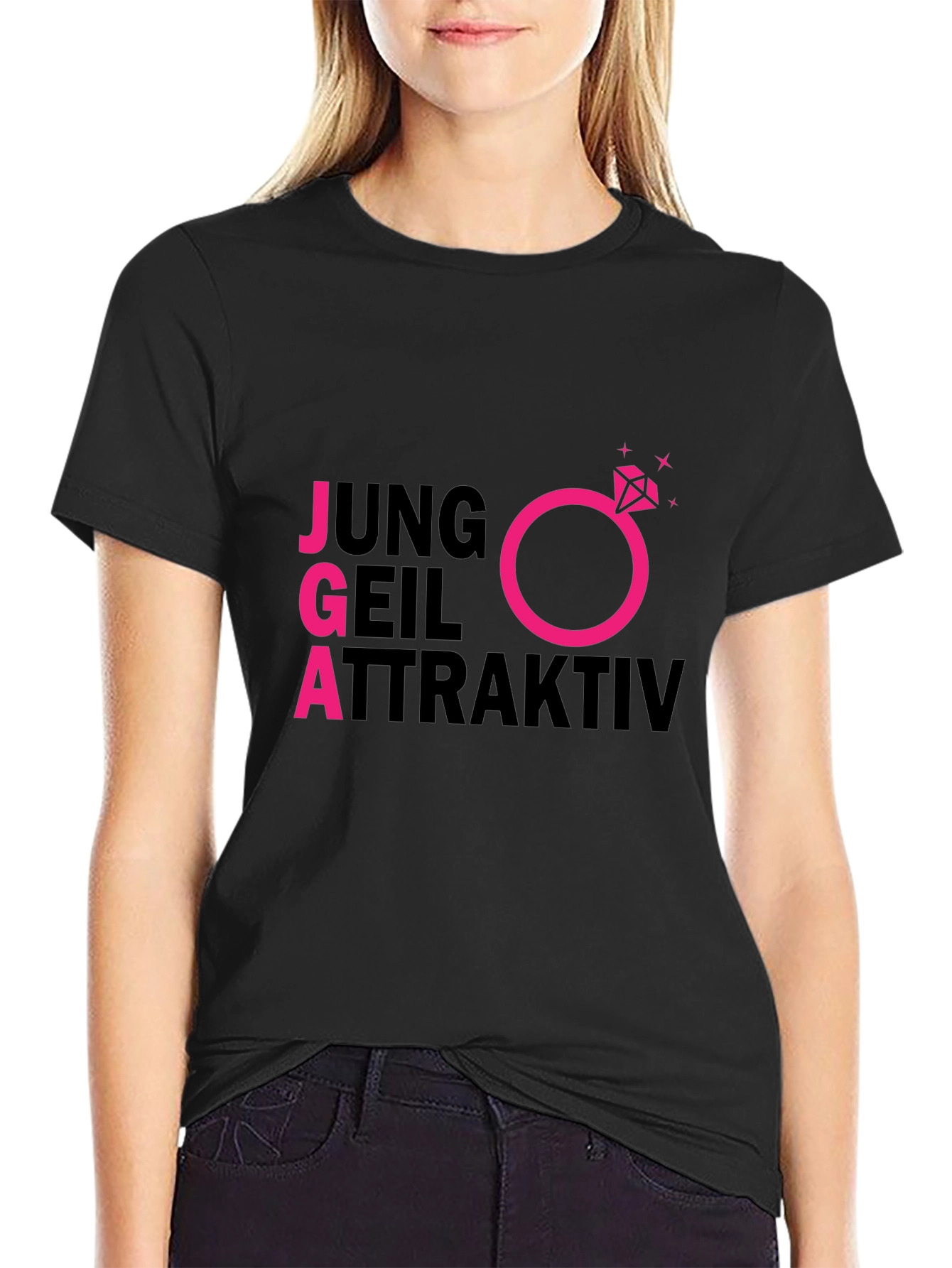 Black JGA Junggesellenabschied T-Shirt view 2