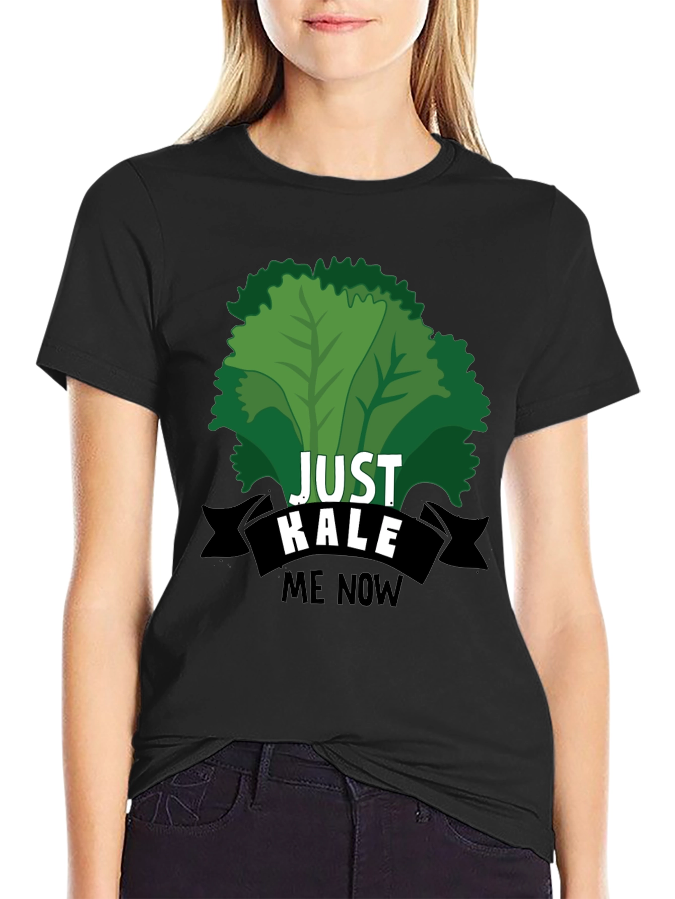 Black Just Kale Me Now T-Shirt view 2