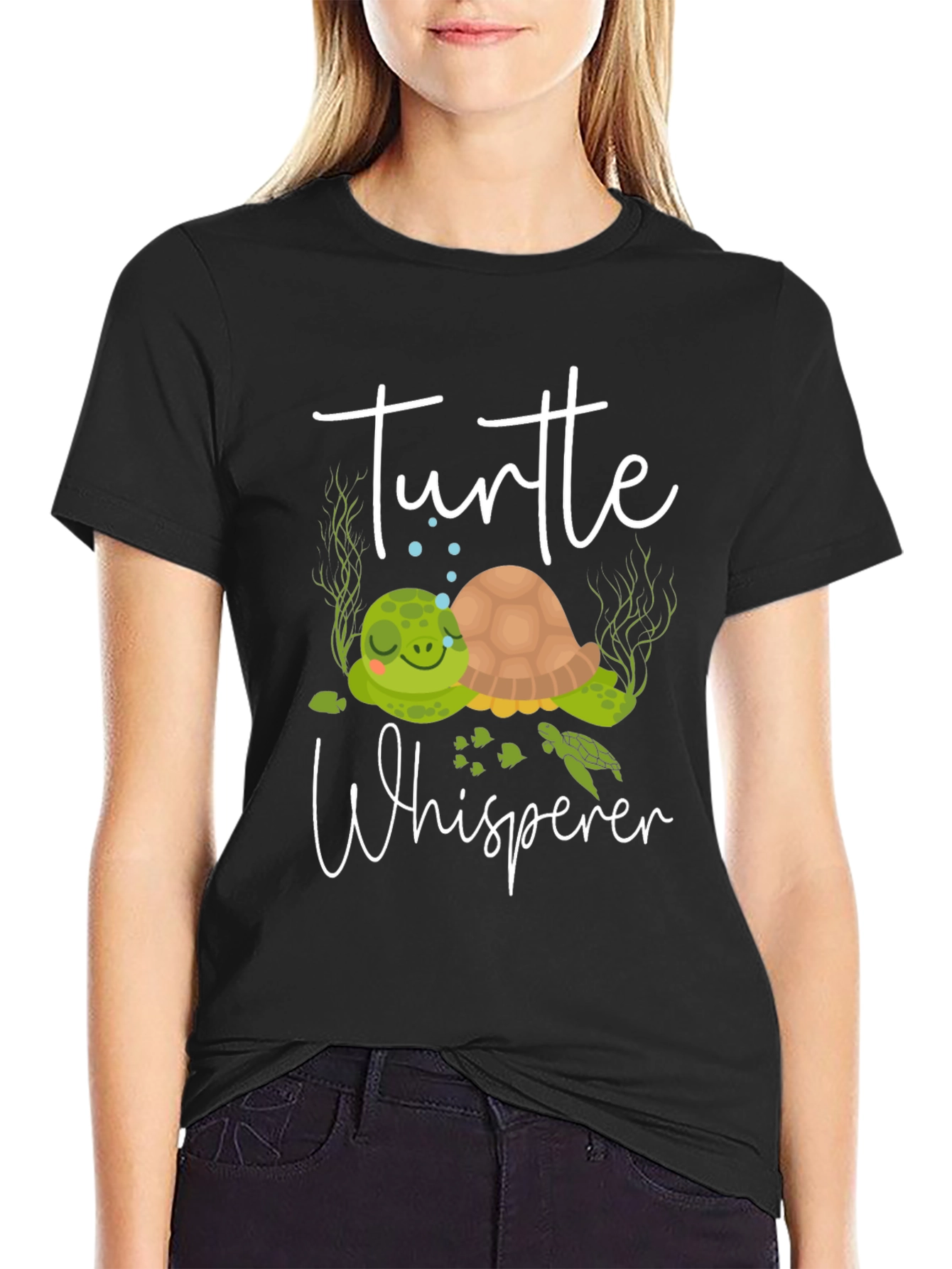 Black Turtle Whisperer Graphic Tee view 2