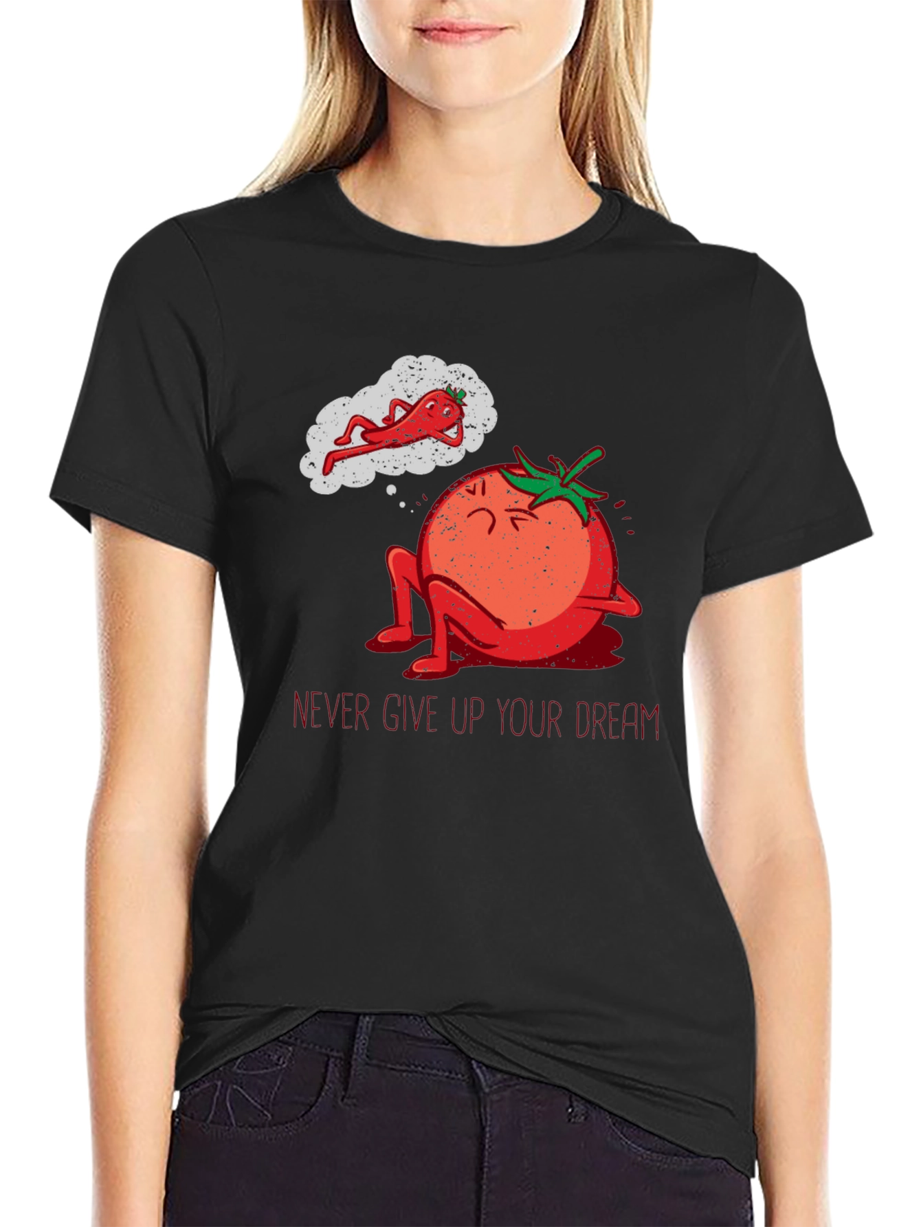 Black Tomato Dreamer Graphic T-Shirt - Never Give Up! view 2