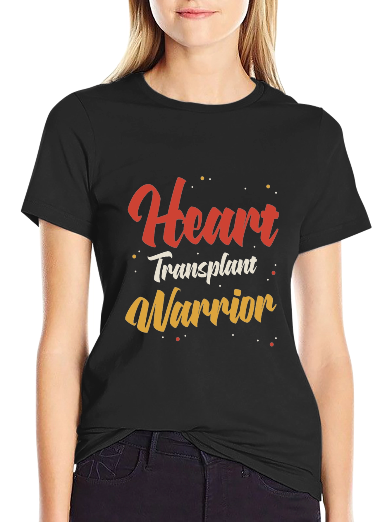 Black Heart Transplant Warrior Graphic Tee view 2