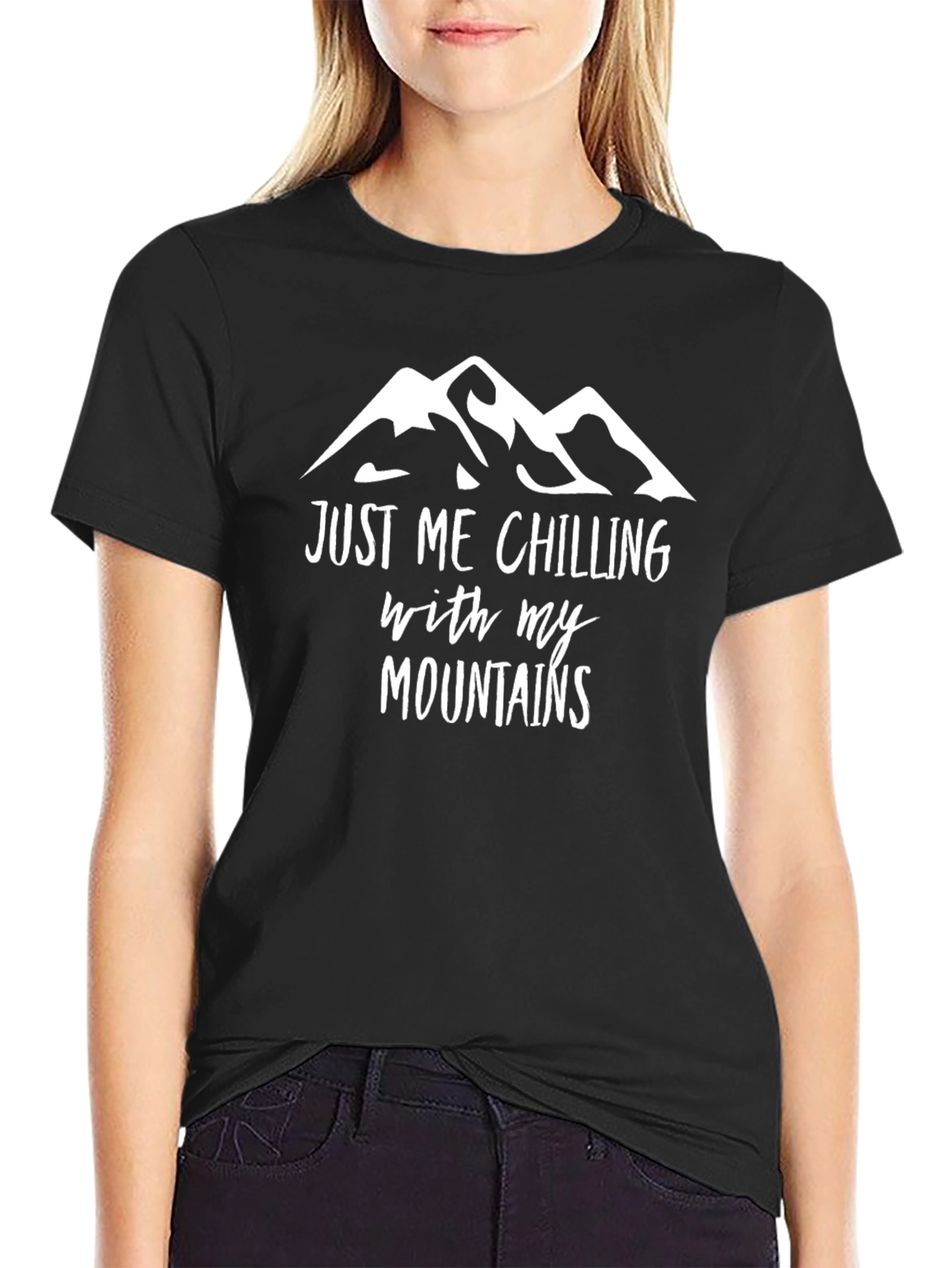 Black Chill With My Mountains T-Shirt view 2